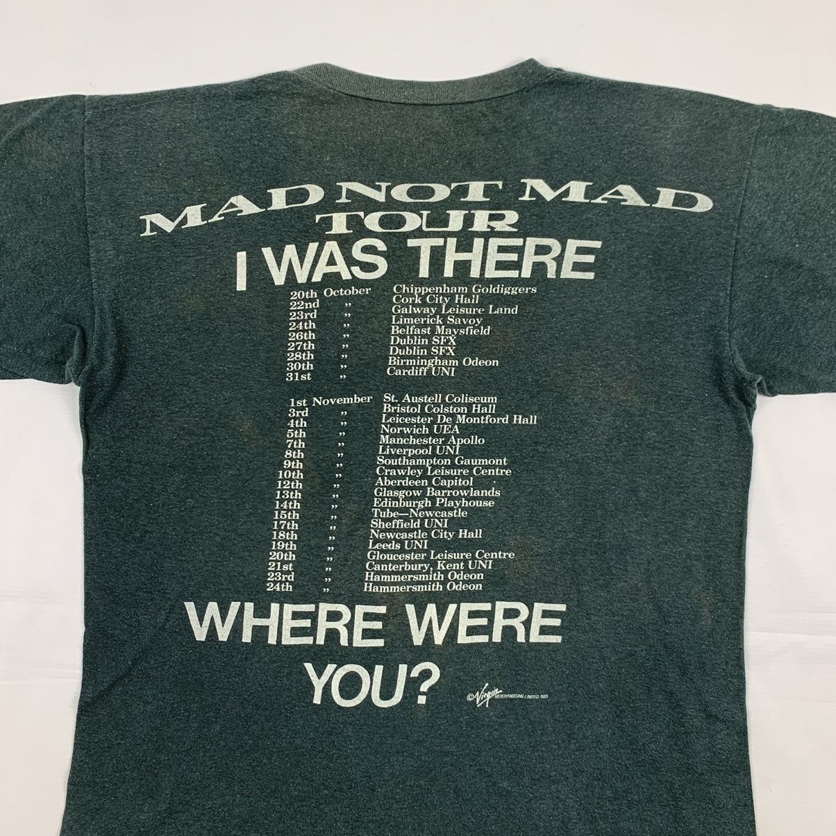 Band Tees Vintage 1985 Madness Ska Band Mad Not Mad Tour Shirt Size US M / EU 48-50 / 2 - 7 Thumbnail