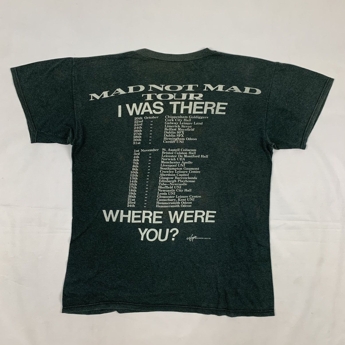 Band Tees Vintage 1985 Madness Ska Band Mad Not Mad Tour Shirt Size US M / EU 48-50 / 2 - 6 Thumbnail