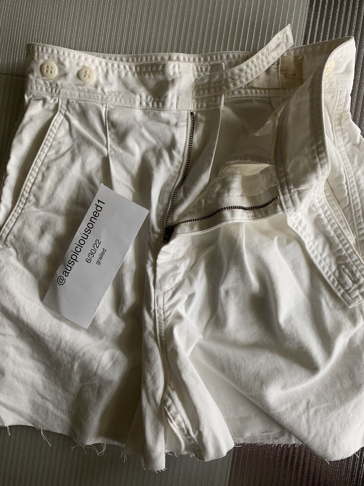 Citizens Of Humanity Citizens of Humanity 🇺🇸 White Denim Summer Cutoff Shorts 27 Size US 27 - 3 Thumbnail