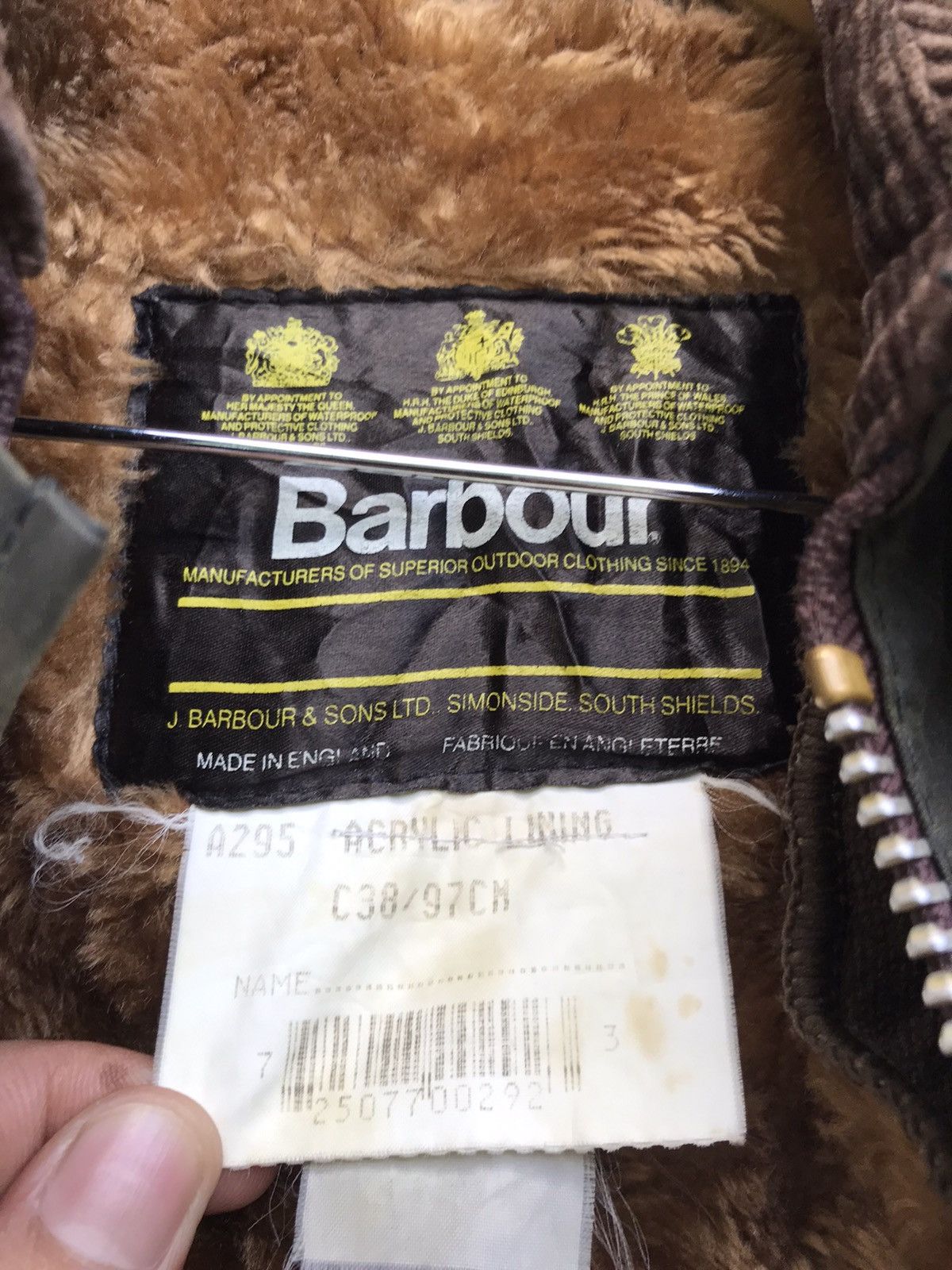 Barbour Barbour A123 Gamefair Acrylic Lining Wax Jacket Size US M / EU 48-50 / 2 - 21 Thumbnail