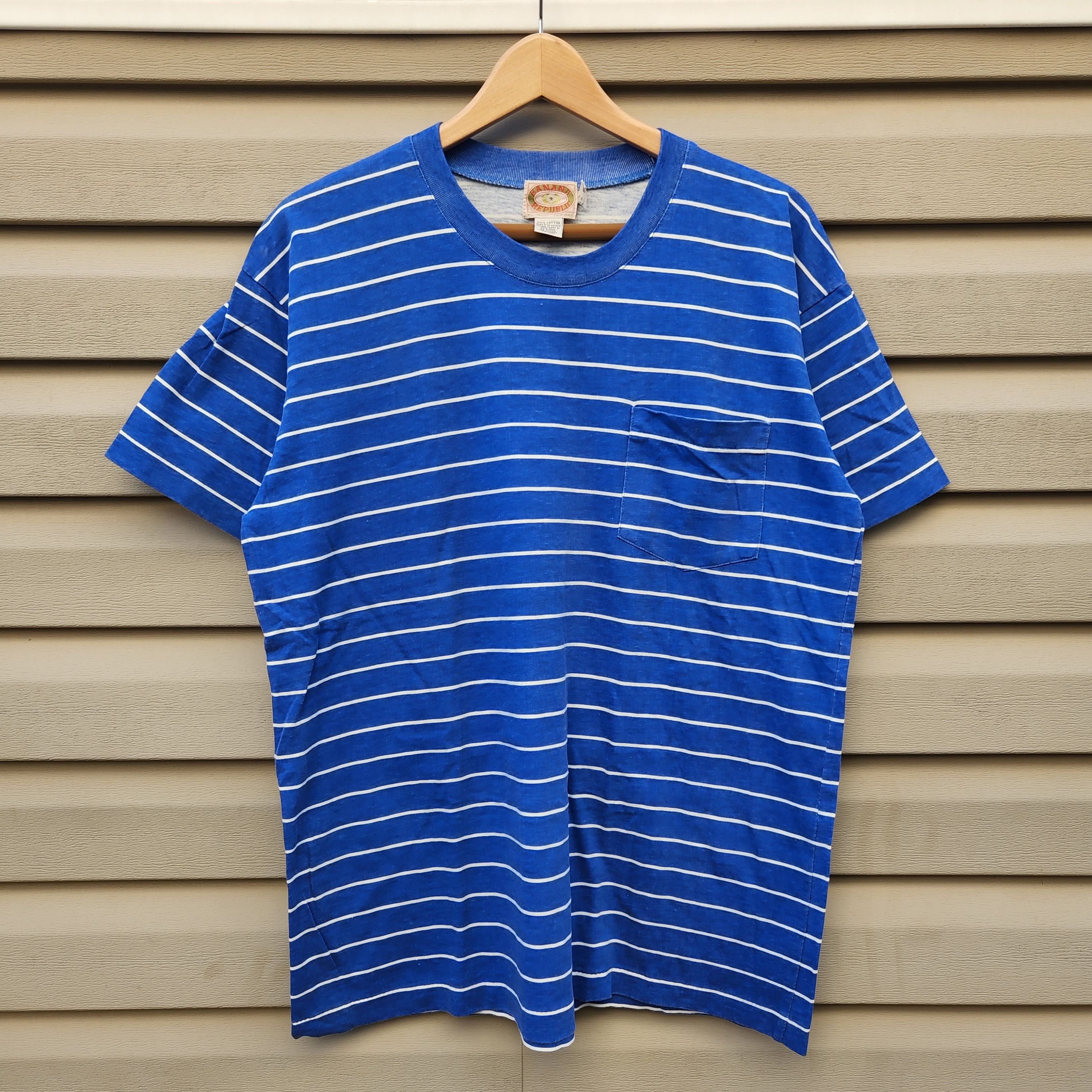 Banana Republic Vintage Banana Republic Stripe/Pocket Tee Grailed