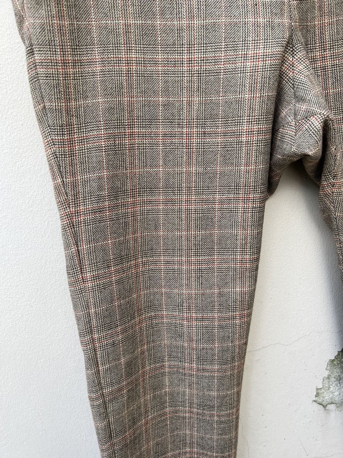 Issey Miyake Vintage Mercibeaucoup Double Waist Checkered Wool Trouser Size US 29 - 7 Thumbnail