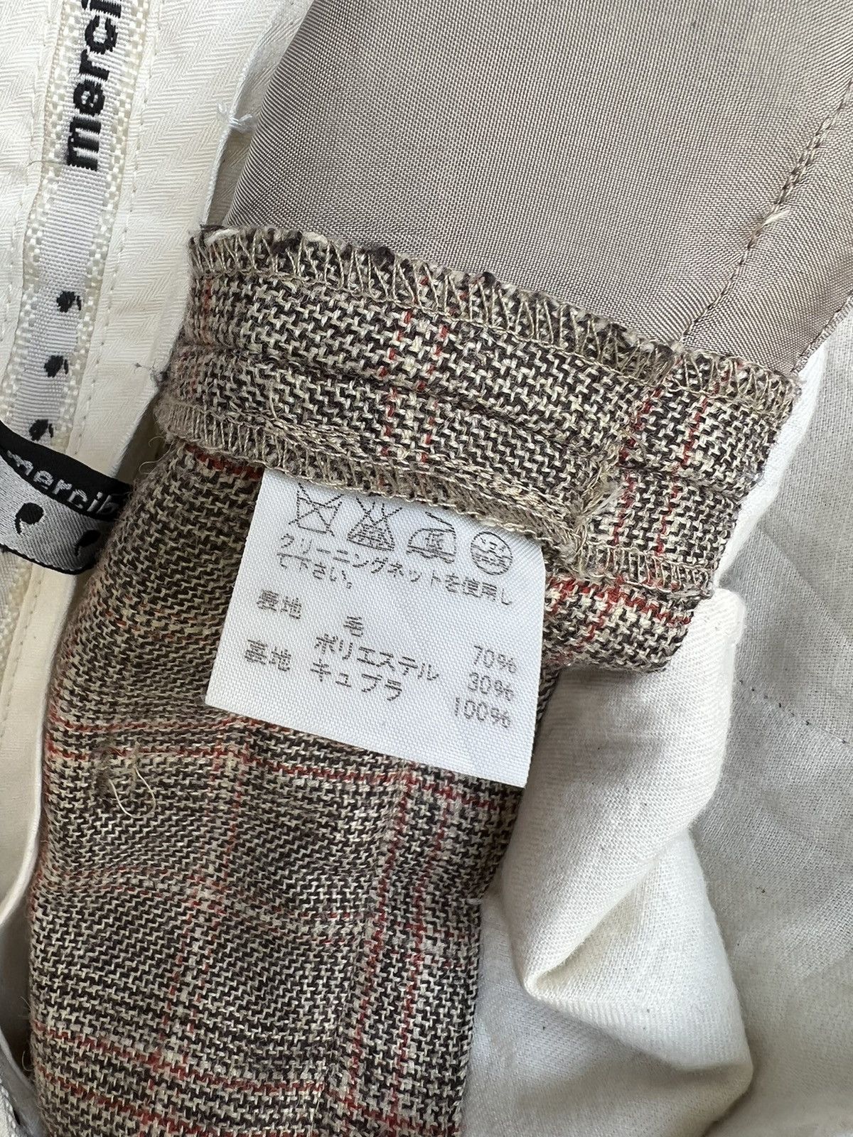 Issey Miyake Vintage Mercibeaucoup Double Waist Checkered Wool Trouser Size US 29 - 17 Thumbnail