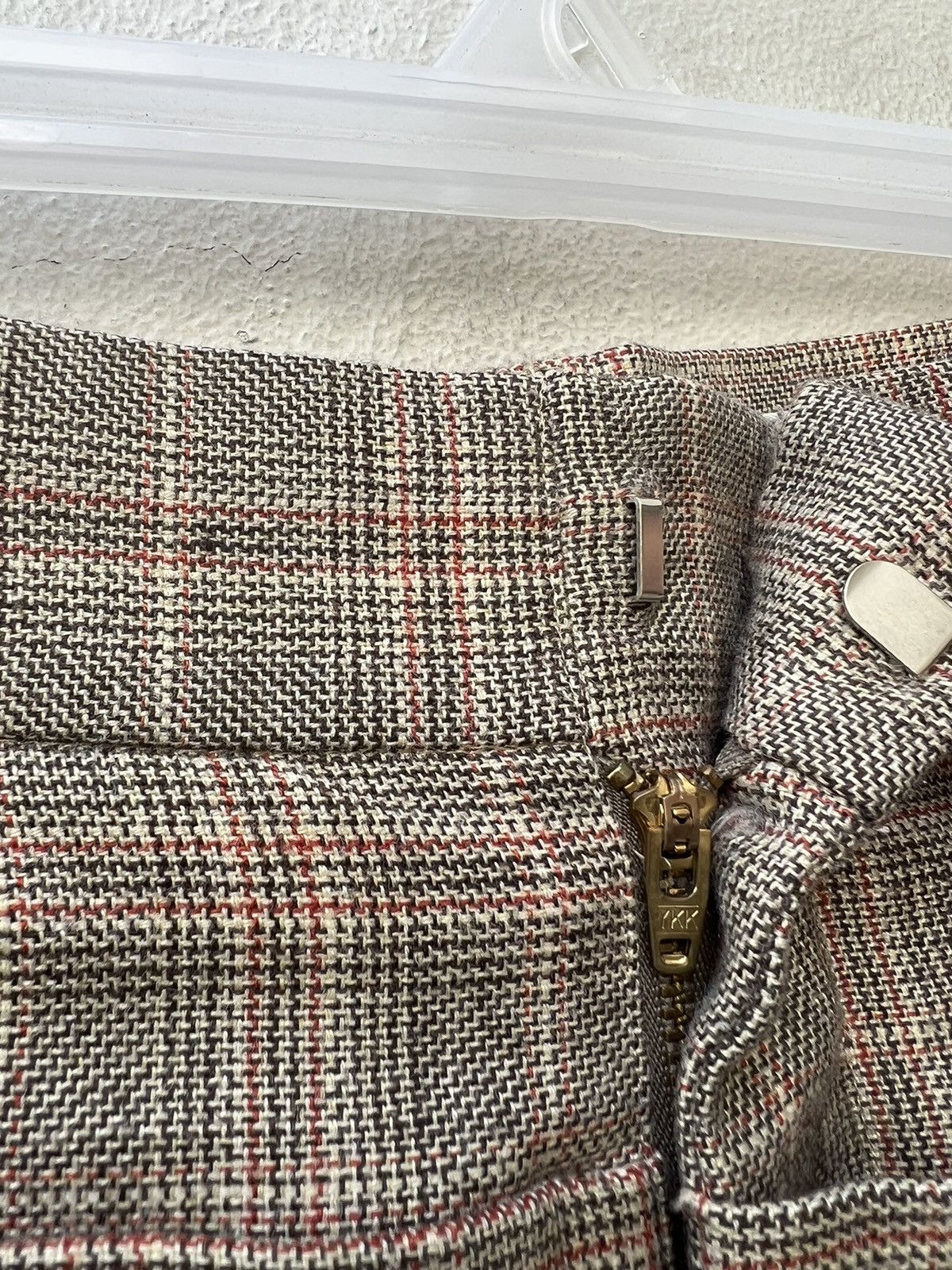 Issey Miyake Vintage Mercibeaucoup Double Waist Checkered Wool Trouser Size US 29 - 5 Thumbnail
