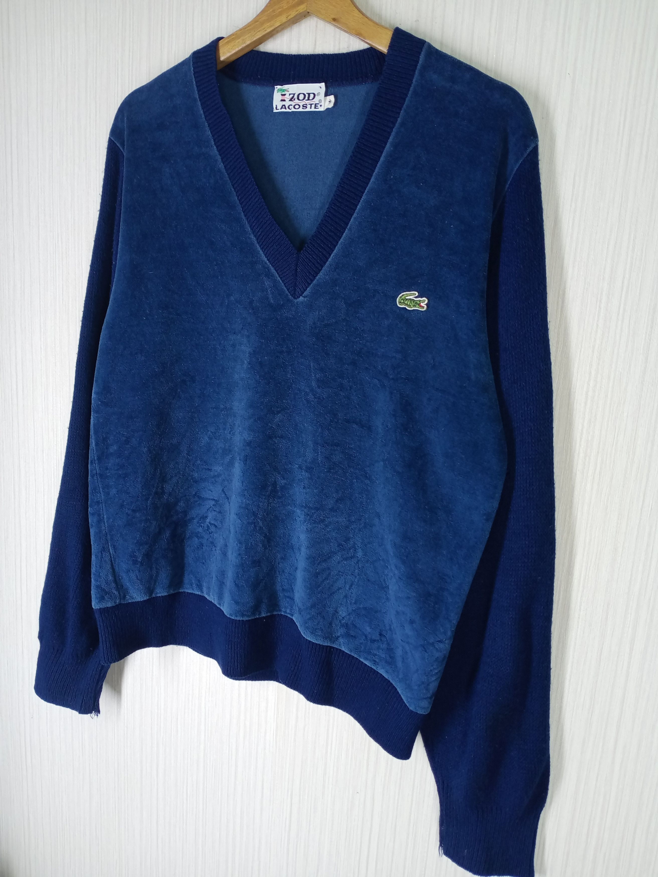 Lacoste Vintage 80s Izod Lacoste Velvet Sweatshirt Size US M / EU 48-50 / 2 - 3 Thumbnail