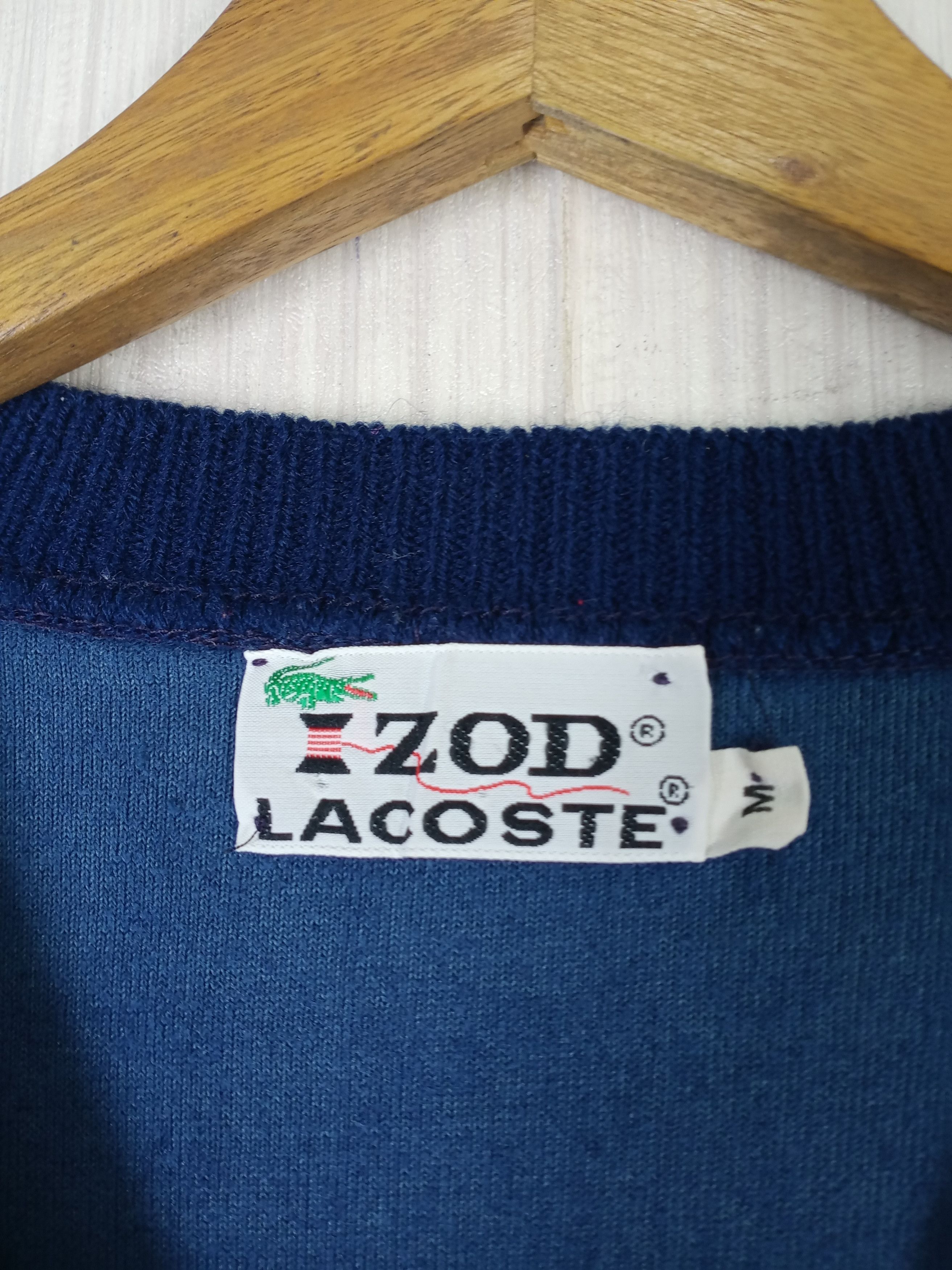 Lacoste Vintage 80s Izod Lacoste Velvet Sweatshirt Size US M / EU 48-50 / 2 - 4 Thumbnail