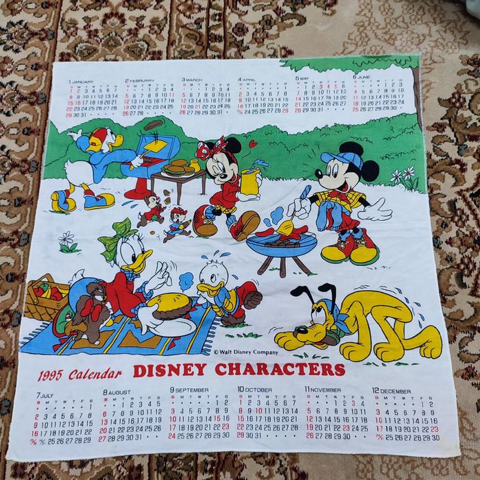 Vintage VINTAGE 1995 CALENDAR DISNEY CHARACTERS WALT DISNEY COMPANY |  Grailed