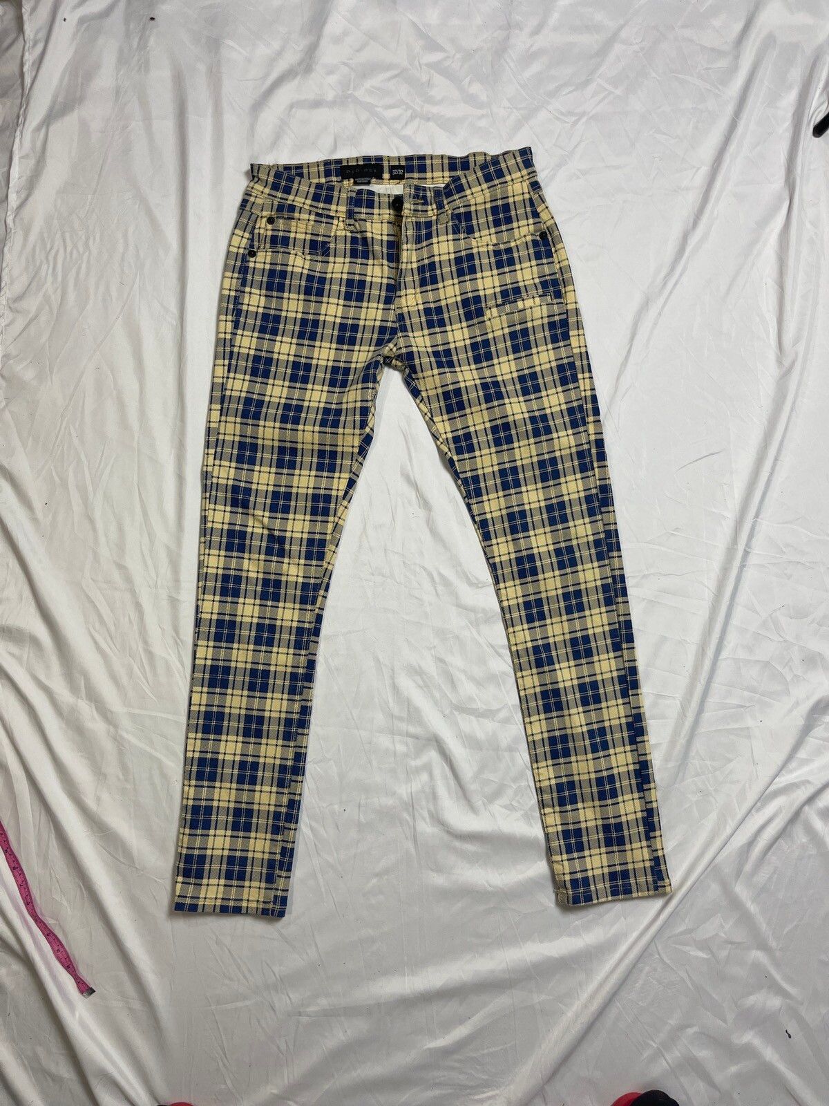 Decibel Decibel Printed plaid pants | Grailed
