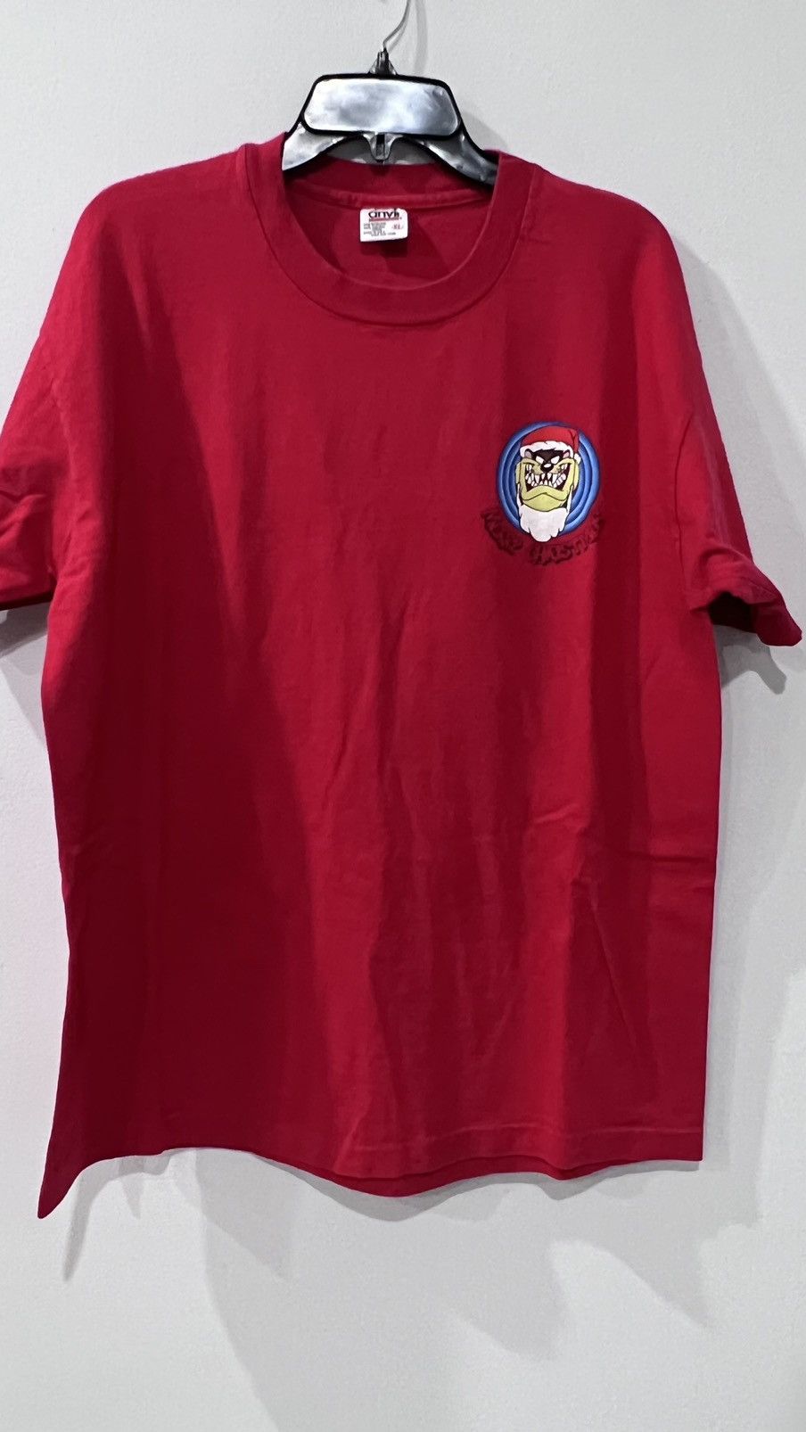 Other × Vintage × Warner Bros ‘95 Taz Merry Christmas Your Photo With Santa TShirt Size XL Size US XL / EU 56 / 4 - 1 Thumbnail