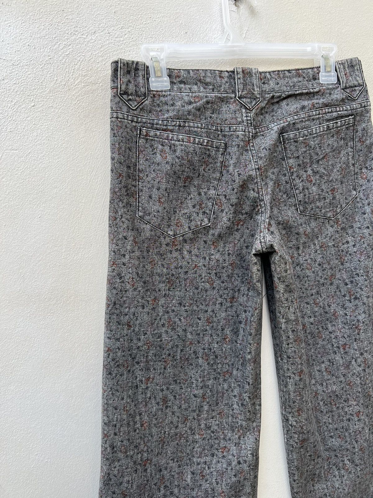 gomme Vintage Gomme Japan Westerner Flowery Wide Leg Jeans Size US 29 - 11 Thumbnail