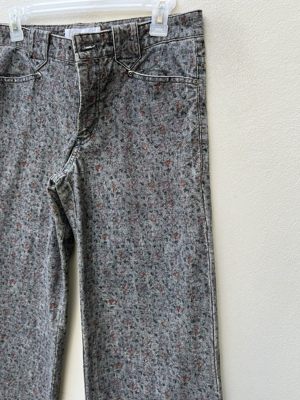 gomme Vintage Gomme Japan Westerner Flowery Wide Leg Jeans Size US 29 - 8 Thumbnail