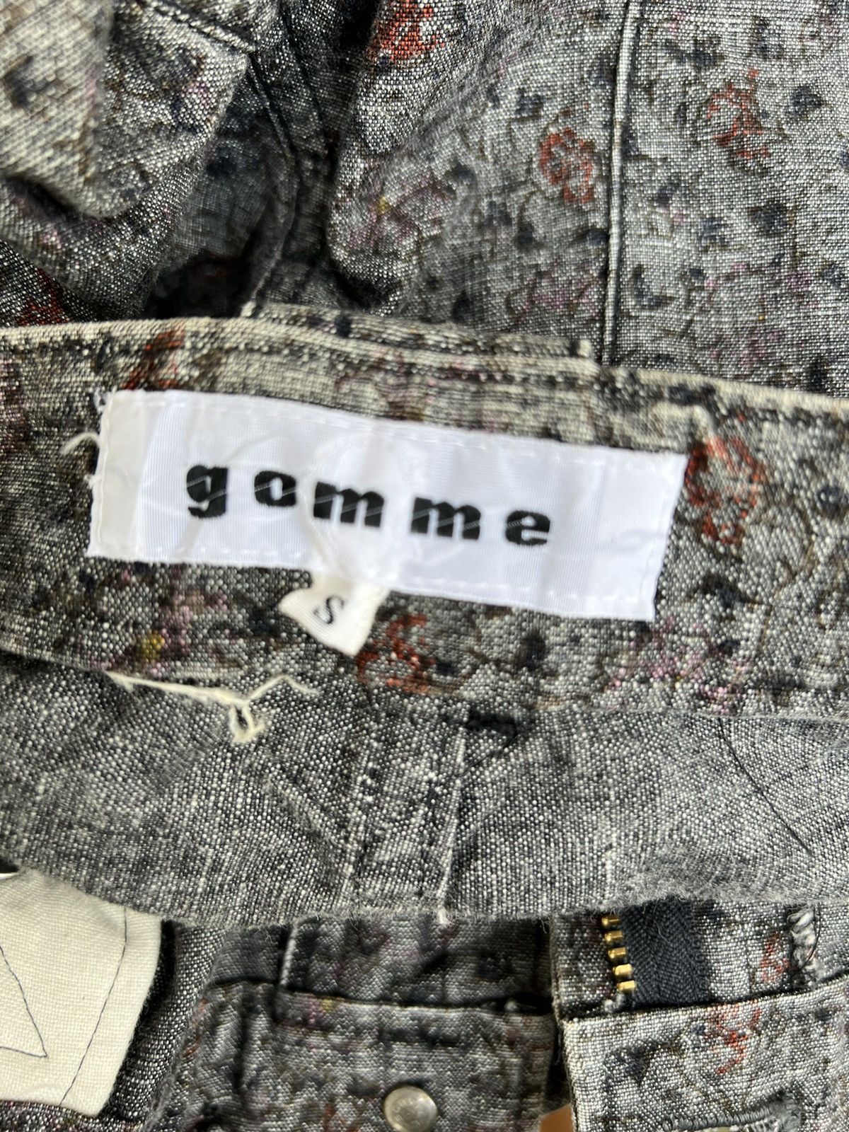gomme Vintage Gomme Japan Westerner Flowery Wide Leg Jeans Size US 29 - 15 Thumbnail