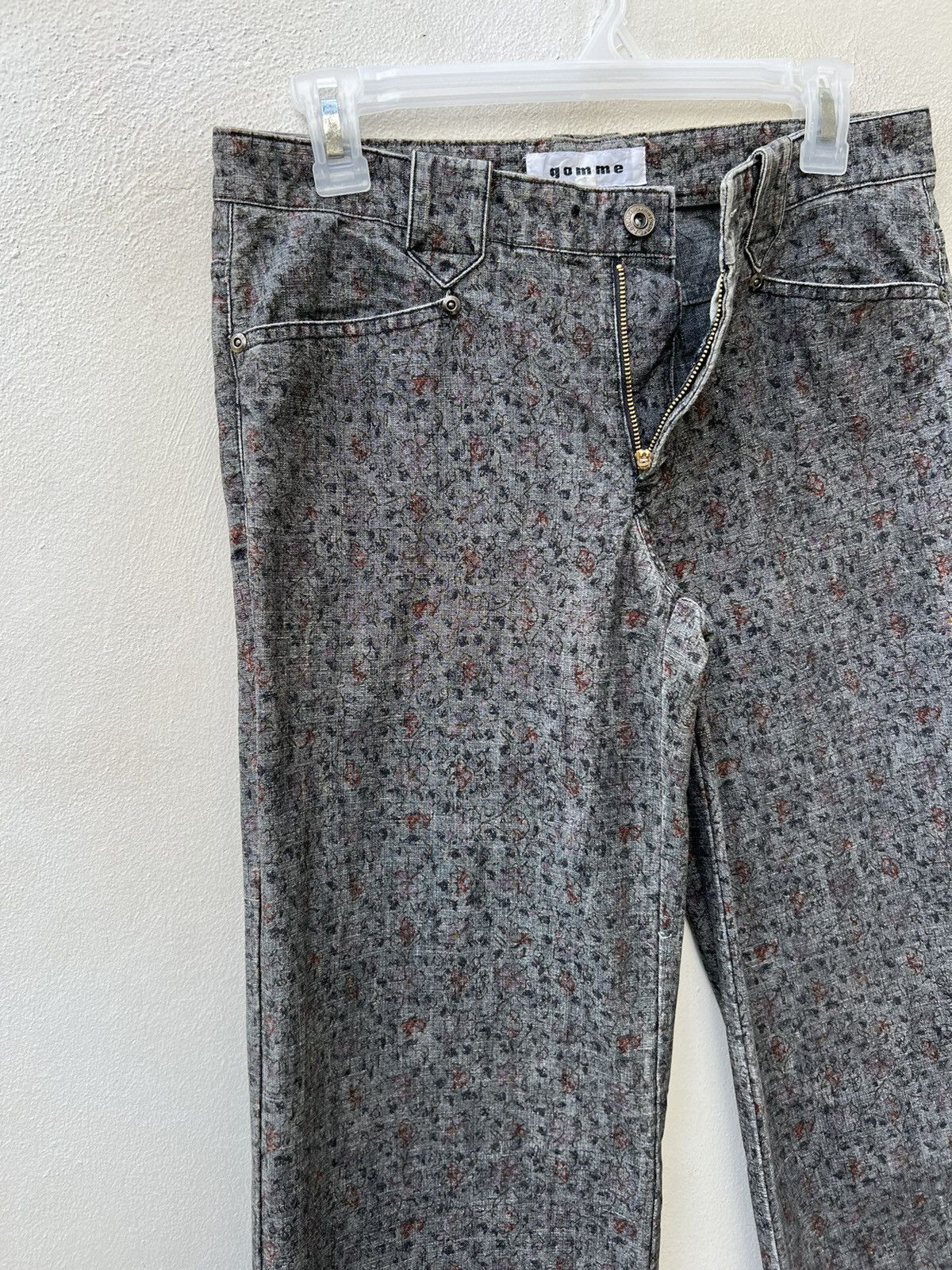 gomme Vintage Gomme Japan Westerner Flowery Wide Leg Jeans Size US 29 - 6 Thumbnail
