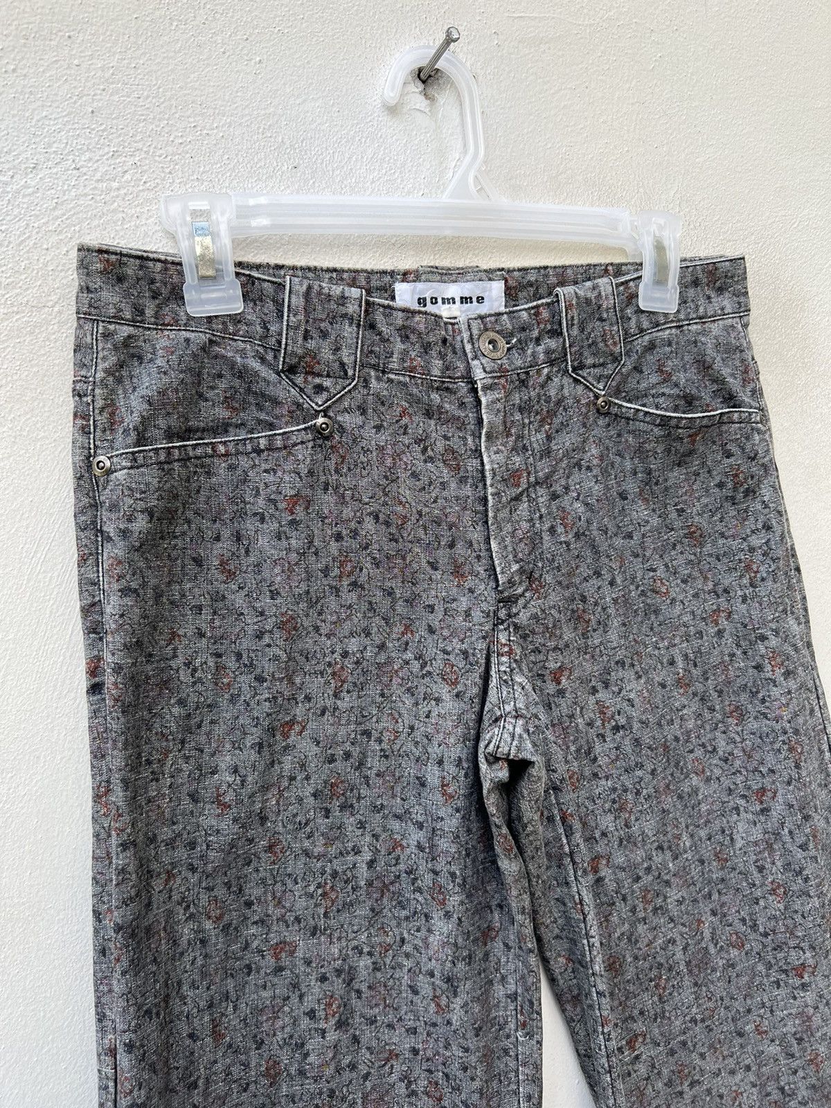 gomme Vintage Gomme Japan Westerner Flowery Wide Leg Jeans Size US 29 - 4 Thumbnail