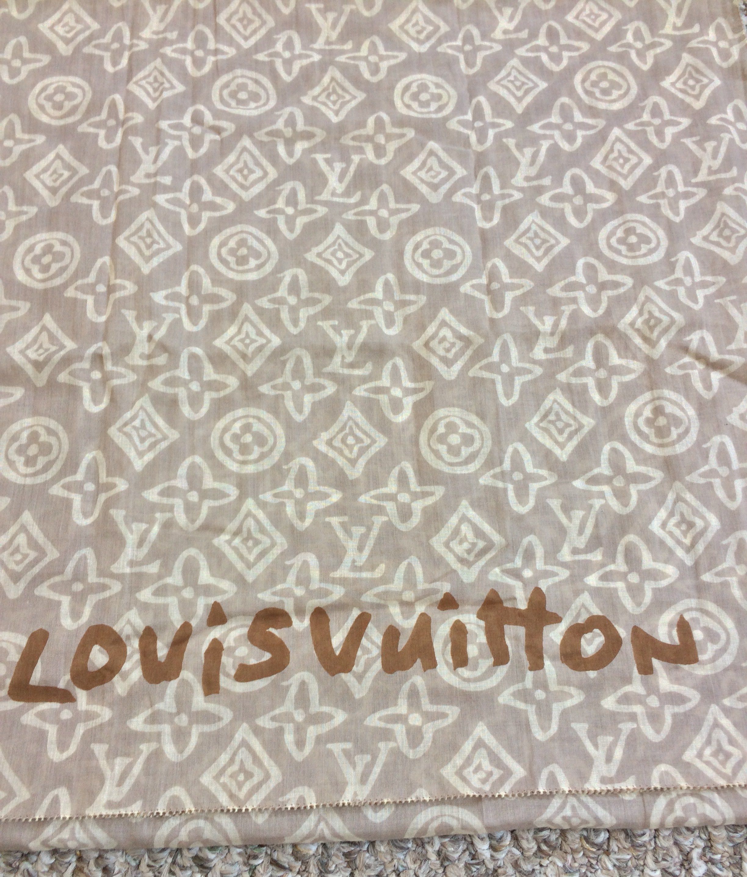 Louis Vuitton × Stephen Sprouse F/W 2008 Louis Vuitton x Sprouse Monogram Graffiti Scarf Size ONE SIZE - 4 Thumbnail