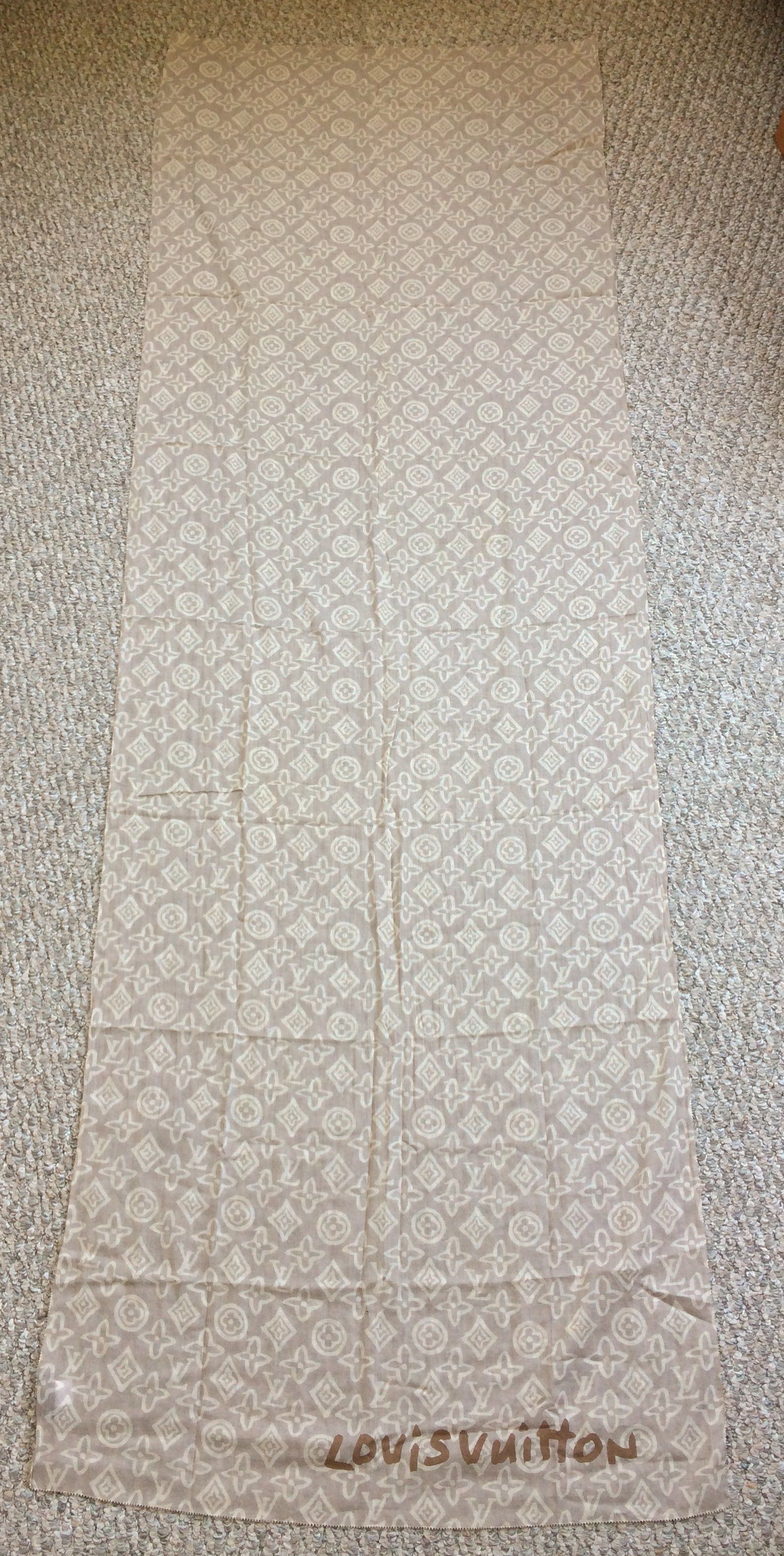 Louis Vuitton × Stephen Sprouse F/W 2008 Louis Vuitton x Sprouse Monogram Graffiti Scarf Size ONE SIZE - 2 Thumbnail