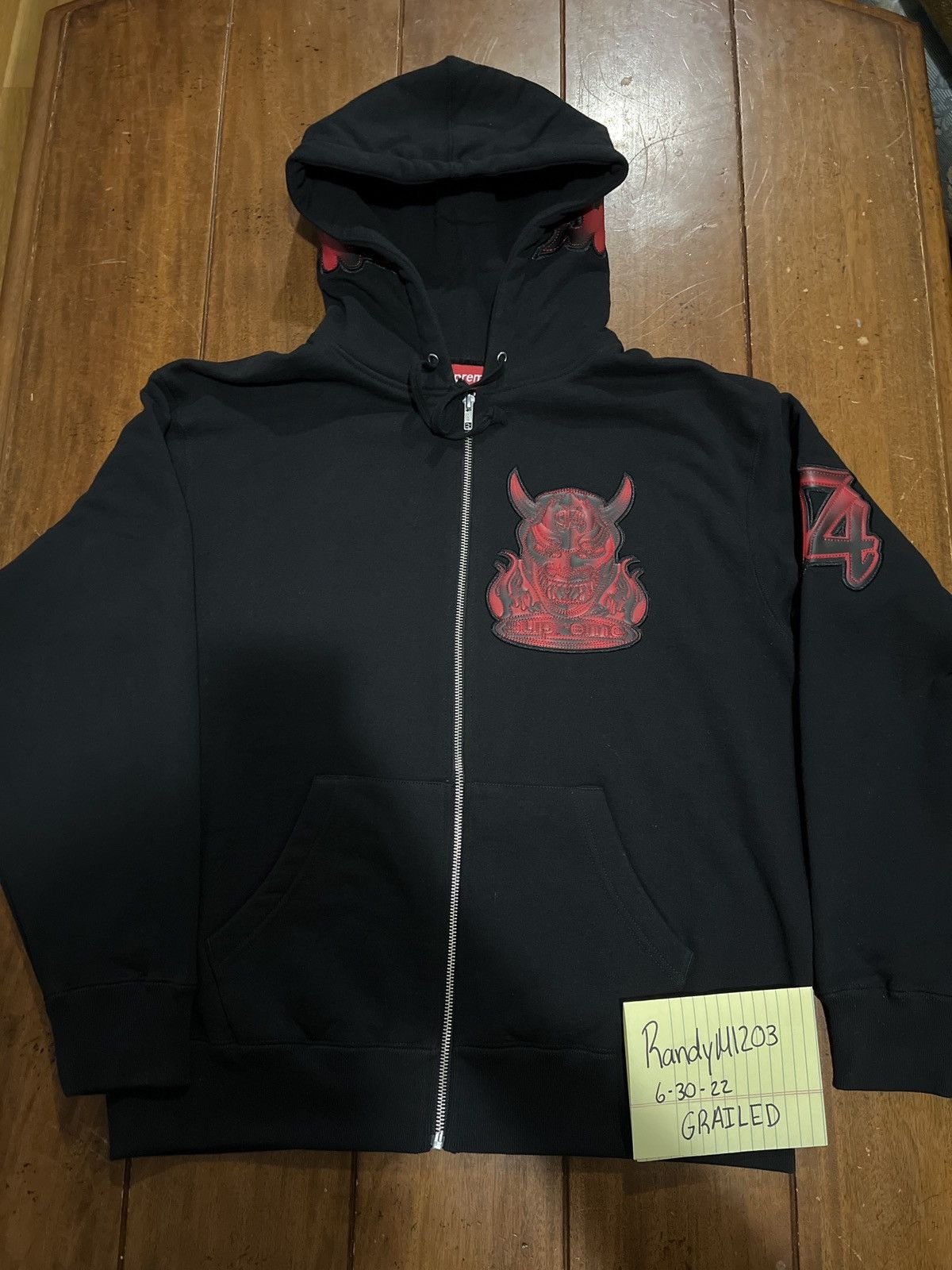 Supreme Demon Zip Up hooded sweatshirt | nate-hospital.com