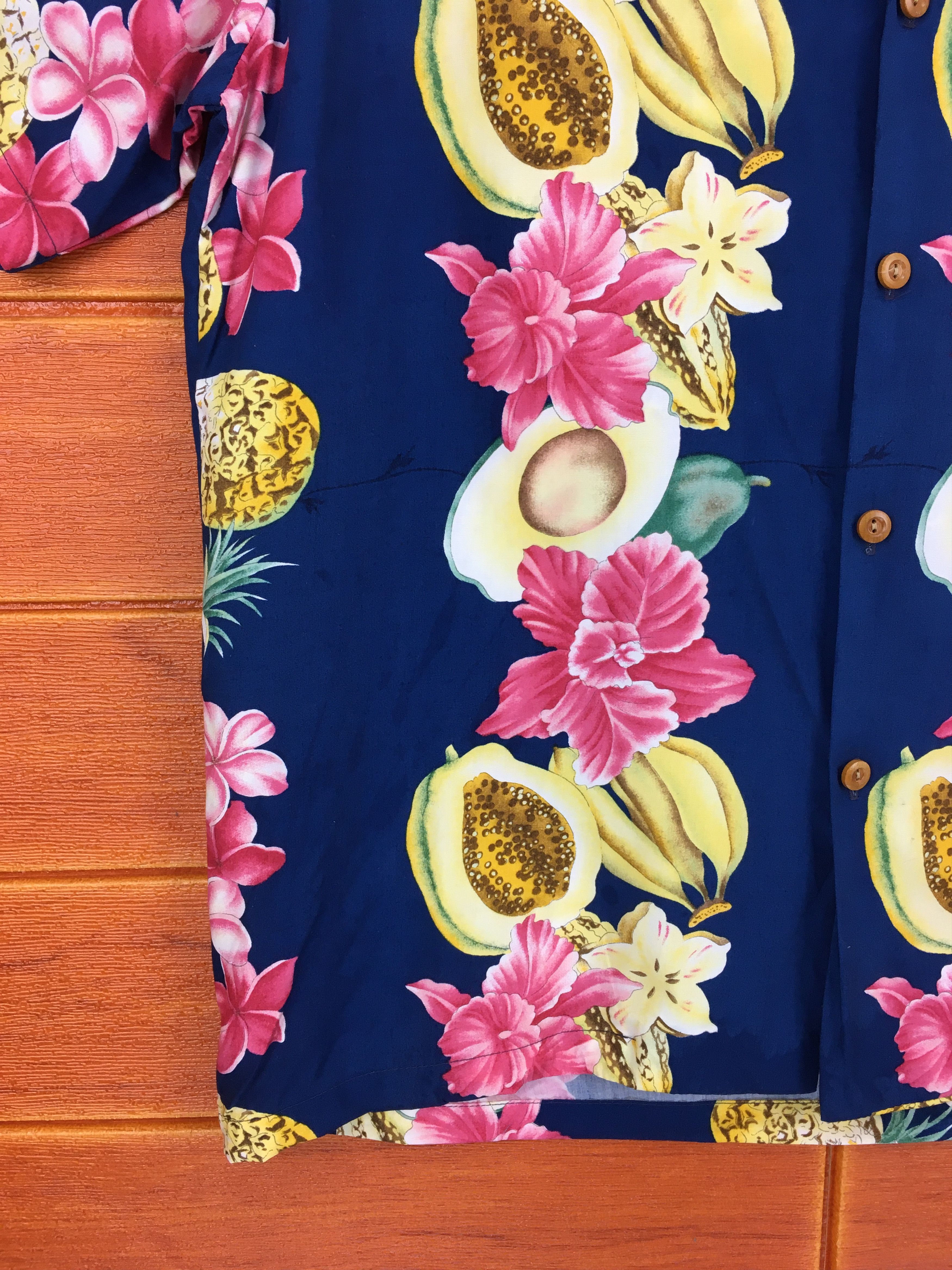 Diamond Head Vintage DIAMOND HEAD Flowers Border Panel Hawaiian Shirt Size US M / EU 48-50 / 2 - 3 Thumbnail