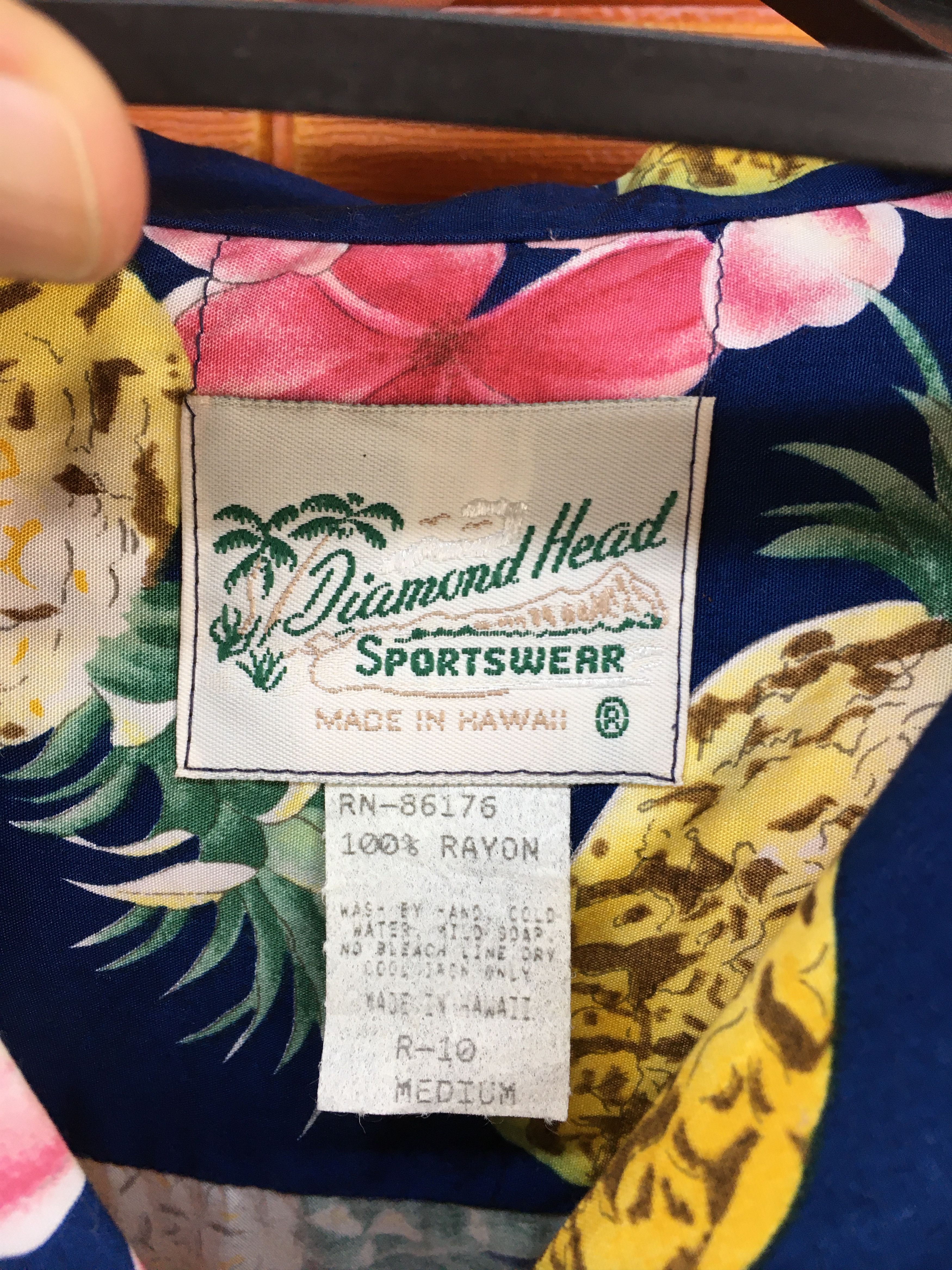 Diamond Head Vintage DIAMOND HEAD Flowers Border Panel Hawaiian Shirt Size US M / EU 48-50 / 2 - 6 Thumbnail