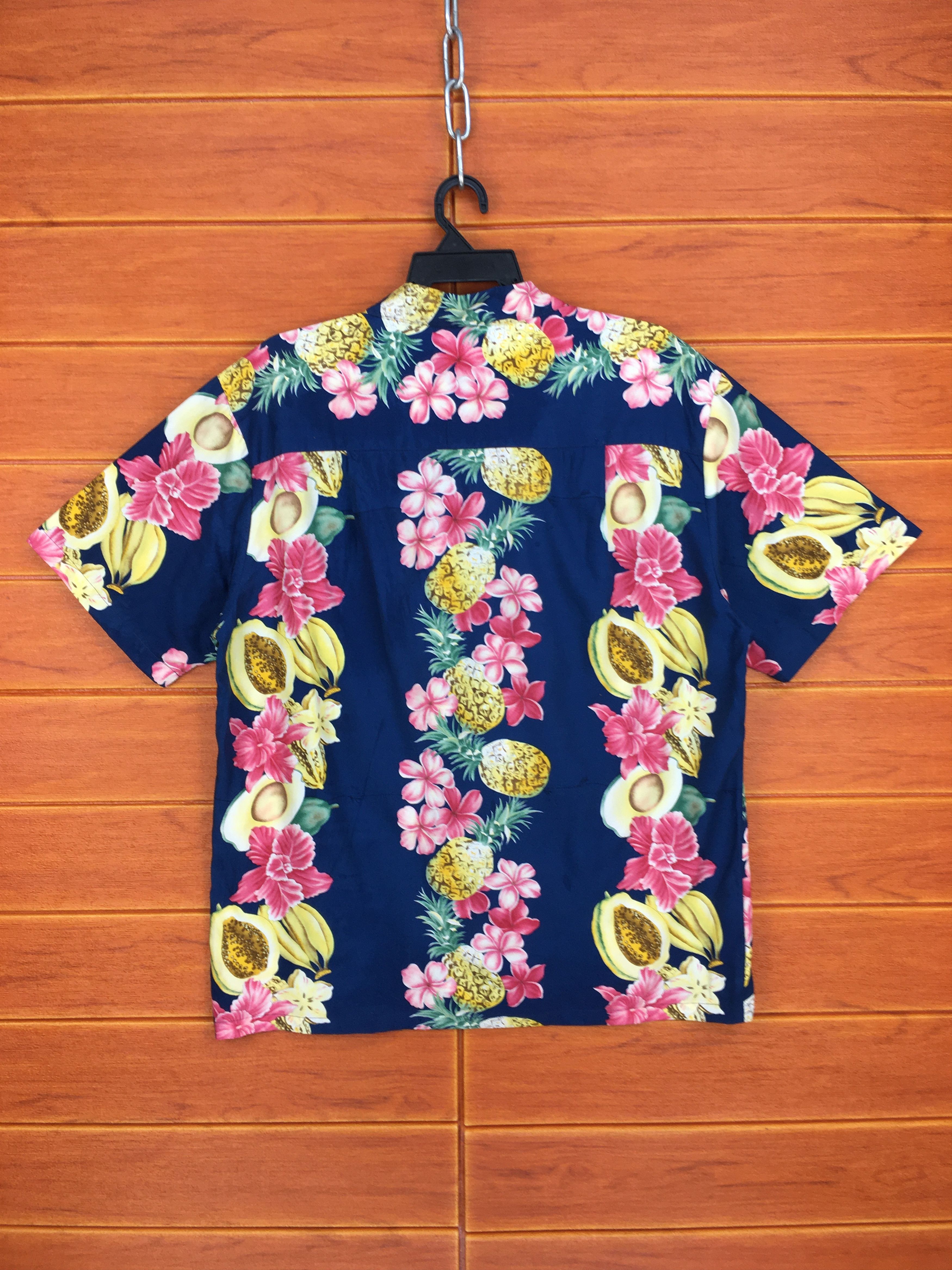 Diamond Head Vintage DIAMOND HEAD Flowers Border Panel Hawaiian Shirt Size US M / EU 48-50 / 2 - 7 Thumbnail
