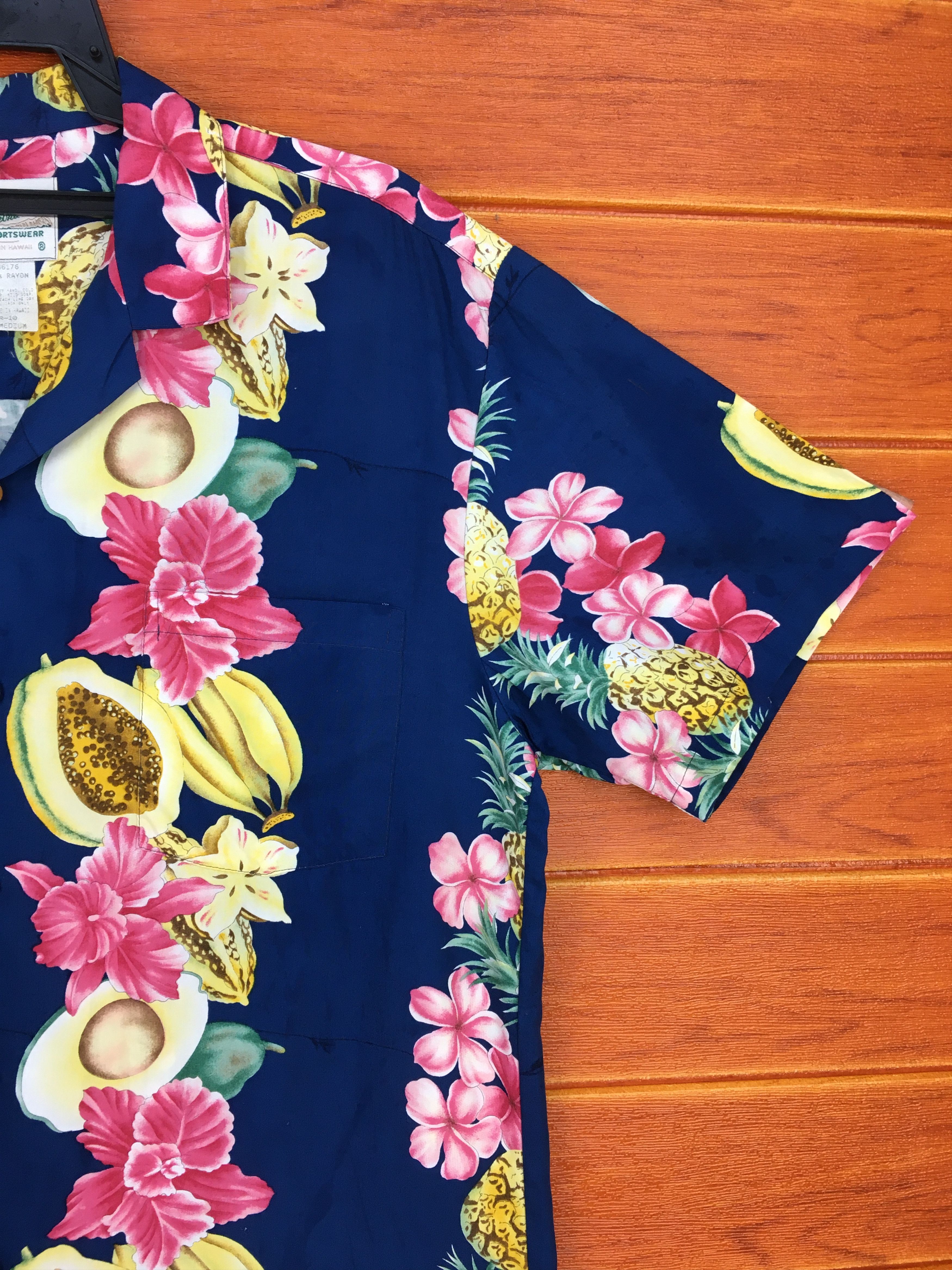 Diamond Head Vintage DIAMOND HEAD Flowers Border Panel Hawaiian Shirt Size US M / EU 48-50 / 2 - 5 Thumbnail