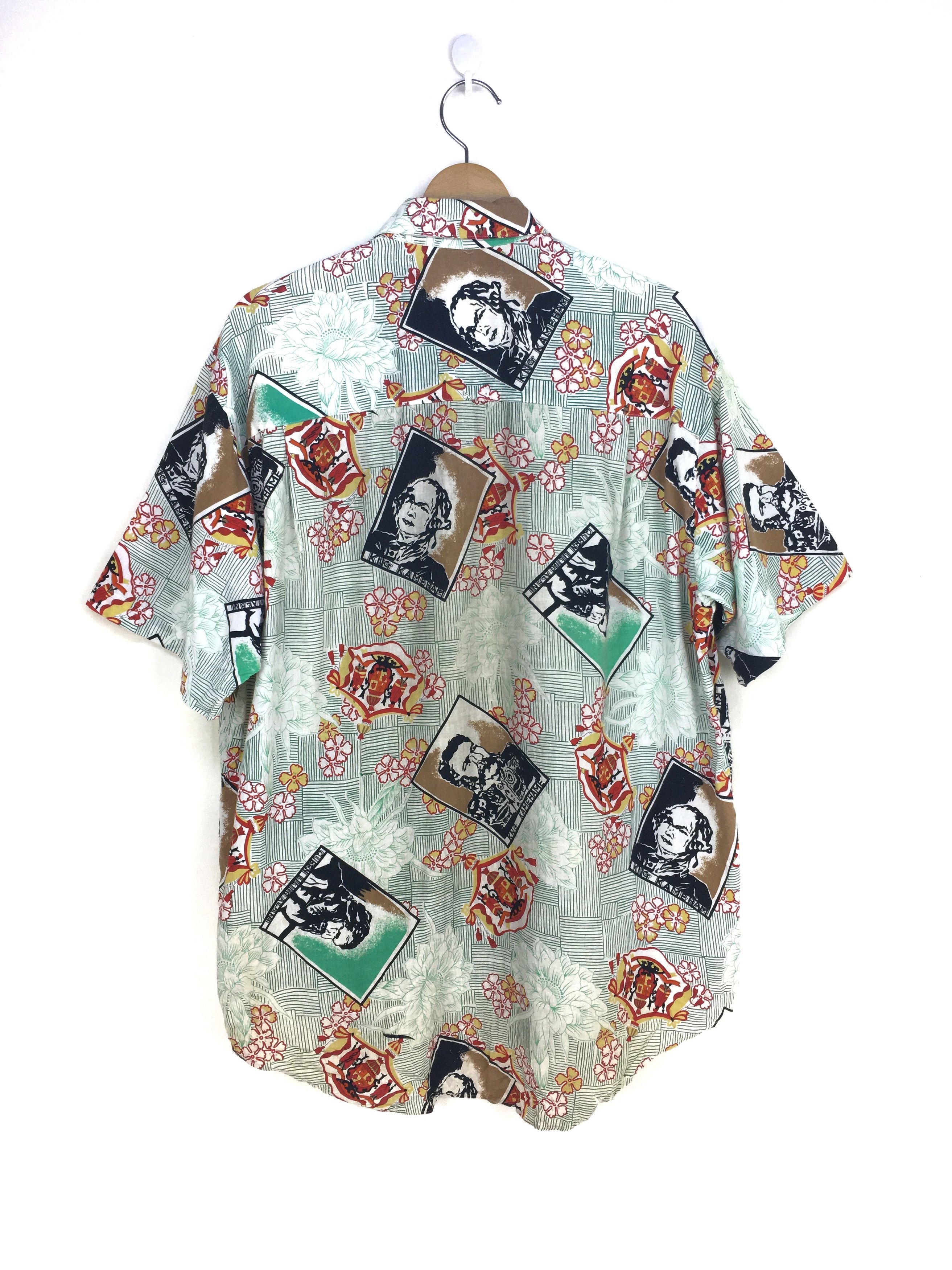 Sun Surf Vintage King Kamehame & Queen Lilino Alani Potrait Hawaiian Size US L / EU 52-54 / 3 - 9 Thumbnail