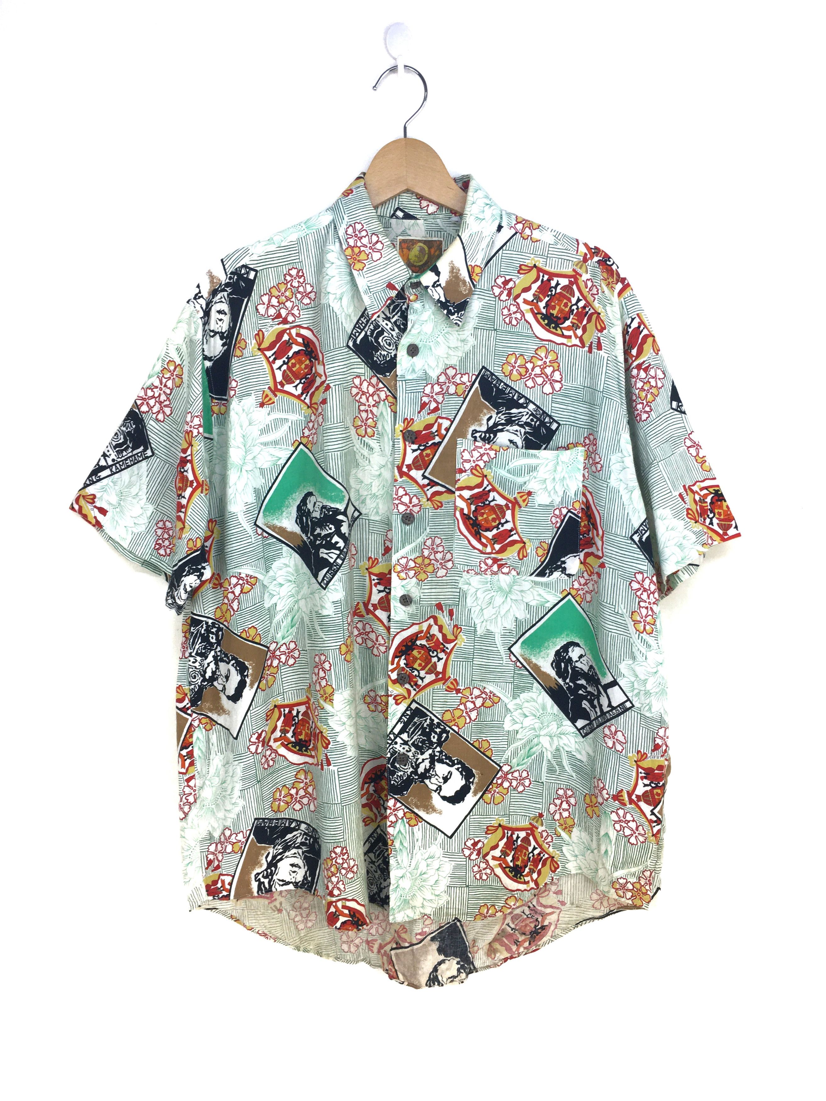 Sun Surf Vintage King Kamehame & Queen Lilino Alani Potrait Hawaiian Size US L / EU 52-54 / 3 - 1 Thumbnail
