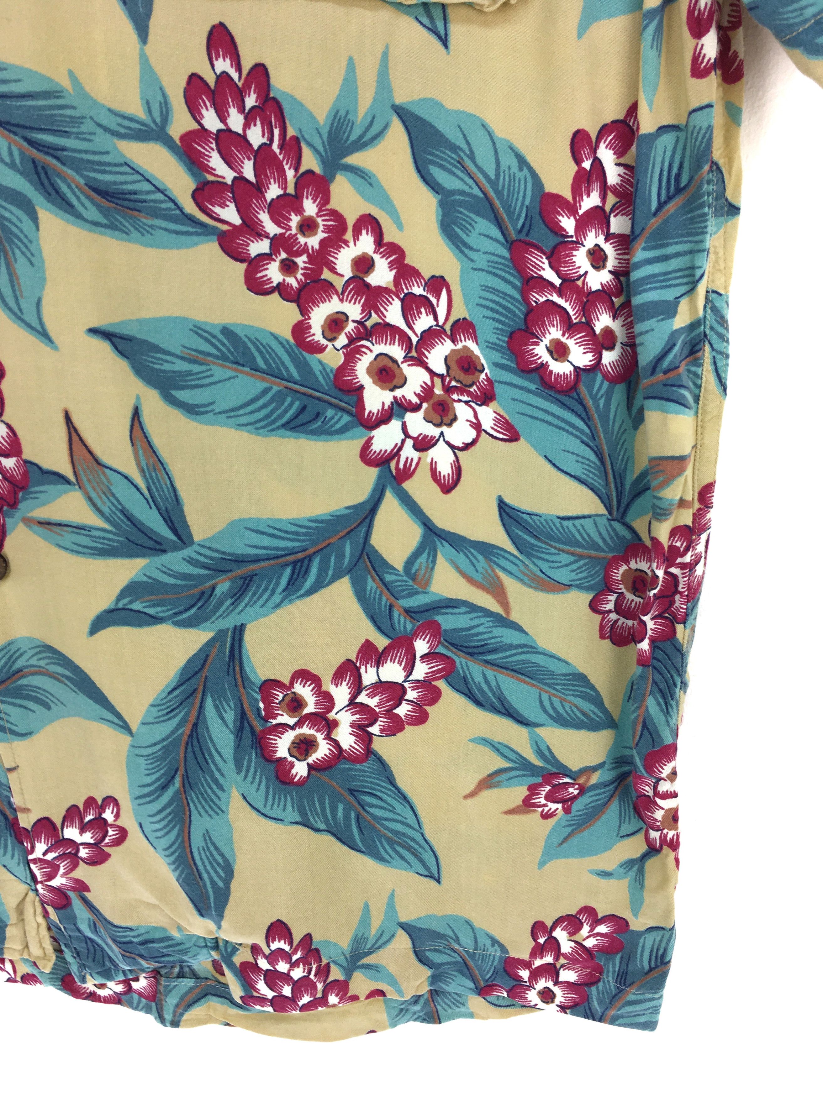 Vintage Vintage Hawaiian MELA Asian Flowers Rayon Shirt Size US L / EU 52-54 / 3 - 8 Thumbnail