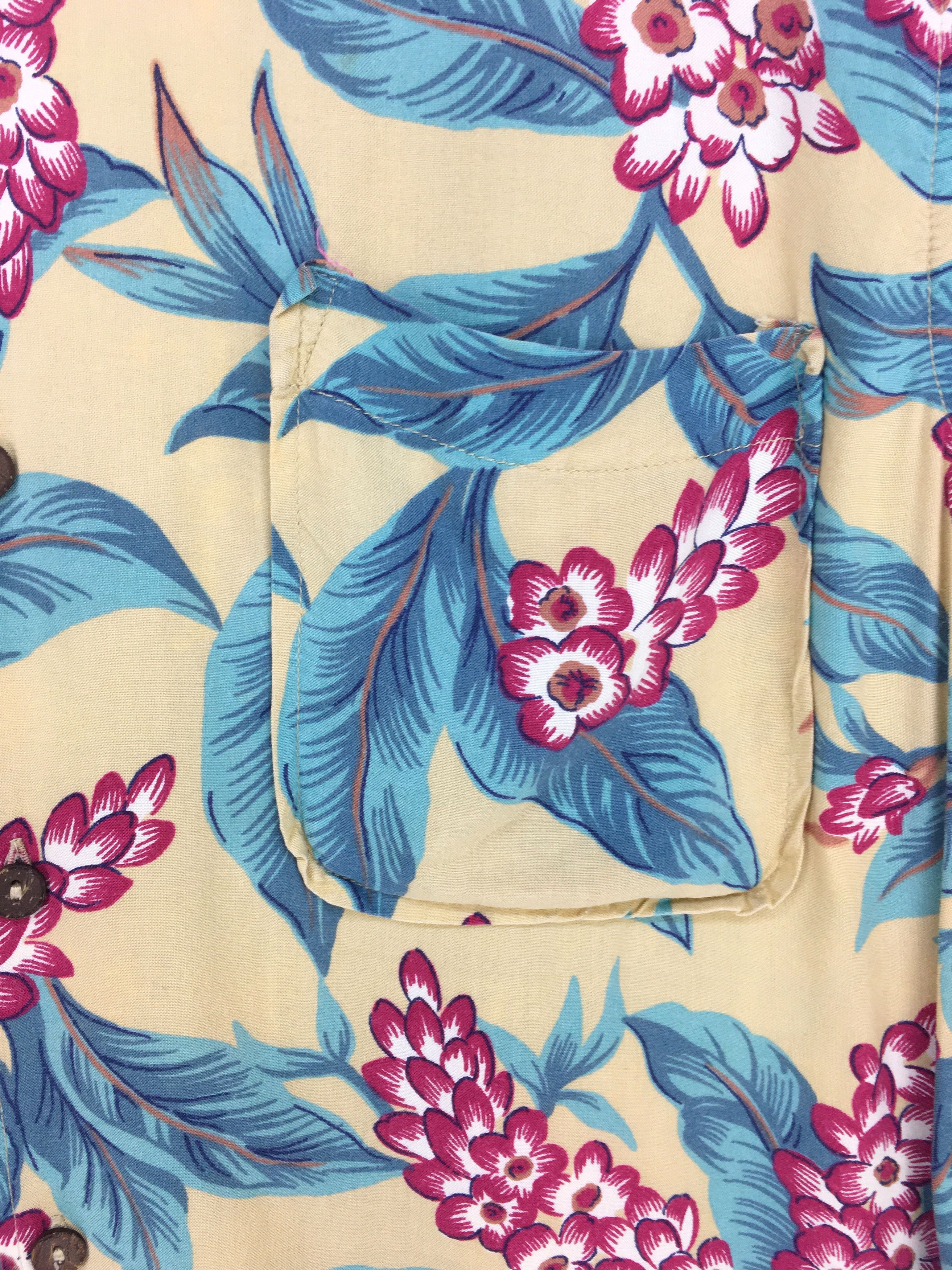 Vintage Vintage Hawaiian MELA Asian Flowers Rayon Shirt Size US L / EU 52-54 / 3 - 5 Thumbnail