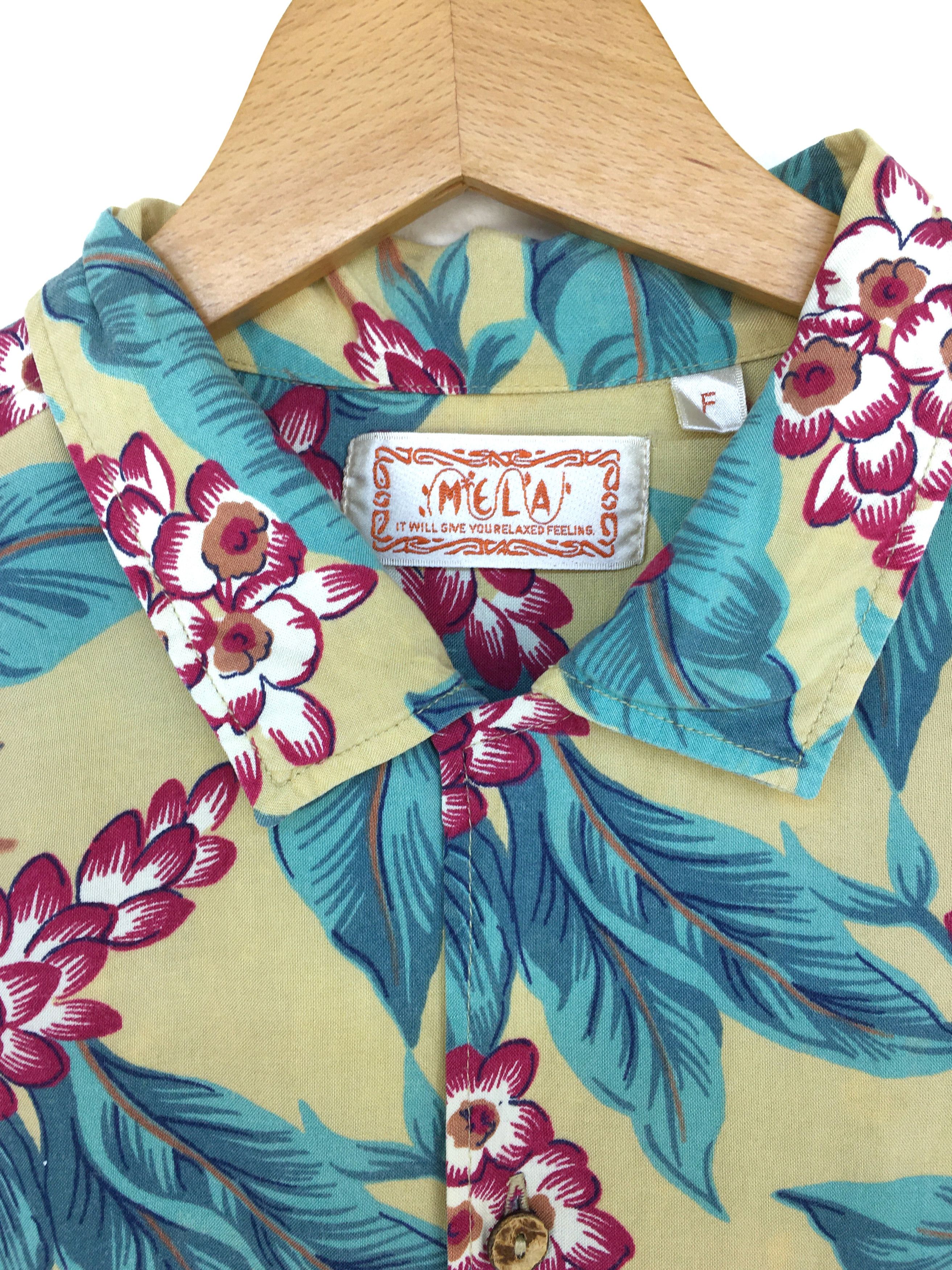 Vintage Vintage Hawaiian MELA Asian Flowers Rayon Shirt Size US L / EU 52-54 / 3 - 4 Thumbnail