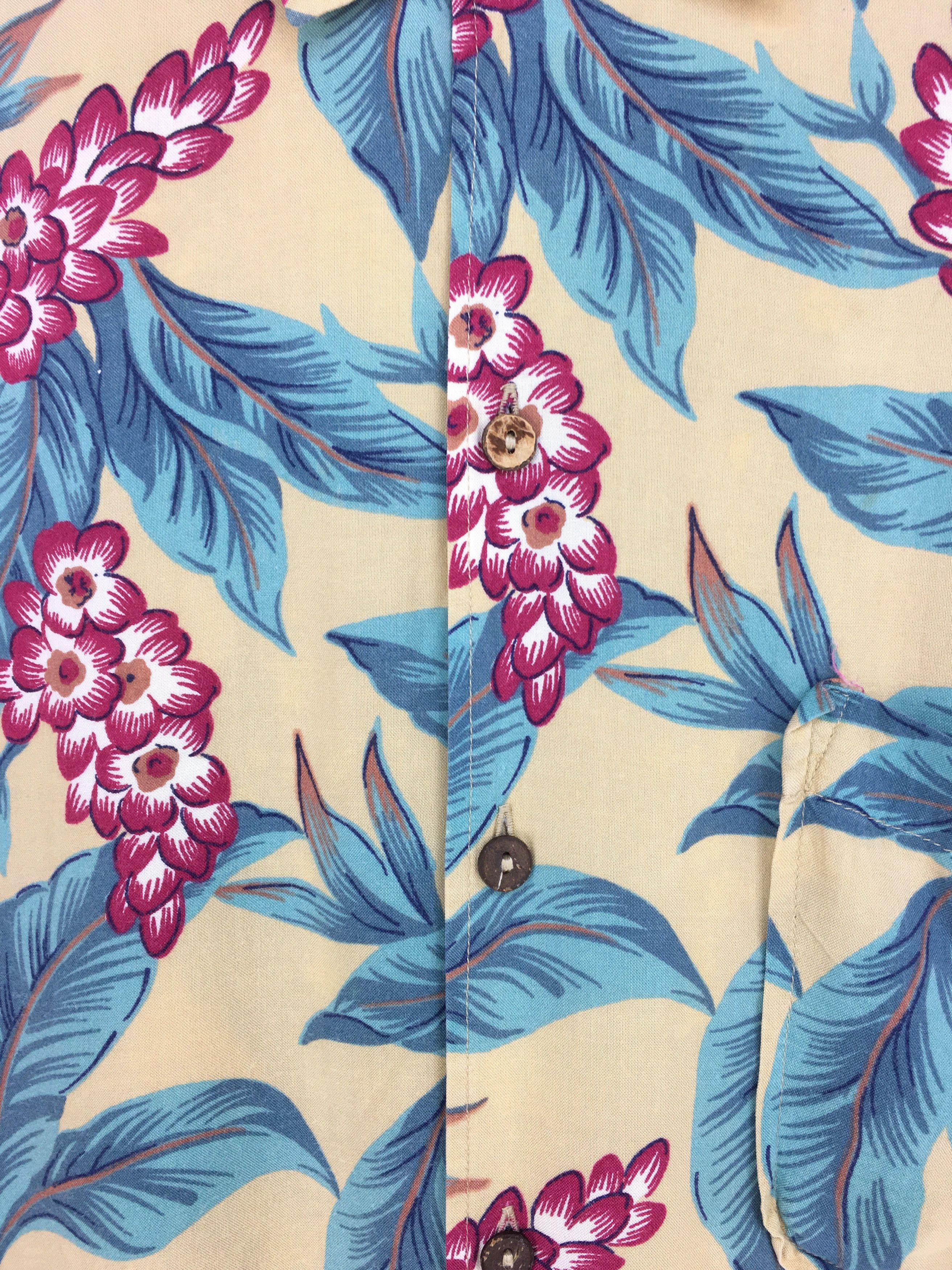 Vintage Vintage Hawaiian MELA Asian Flowers Rayon Shirt Size US L / EU 52-54 / 3 - 6 Thumbnail