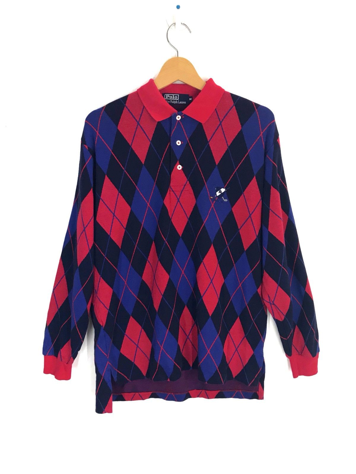 Polo Ralph Lauren Vintage 90s POLO RALPH LAUREN Diamond Multi Colour Shirt Size US M / EU 48-50 / 2 - 1 Thumbnail