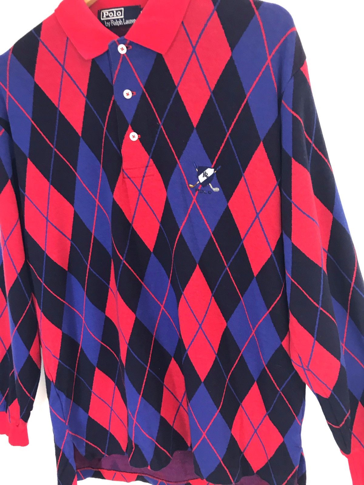 Polo Ralph Lauren Vintage 90s POLO RALPH LAUREN Diamond Multi Colour Shirt Size US M / EU 48-50 / 2 - 3 Thumbnail
