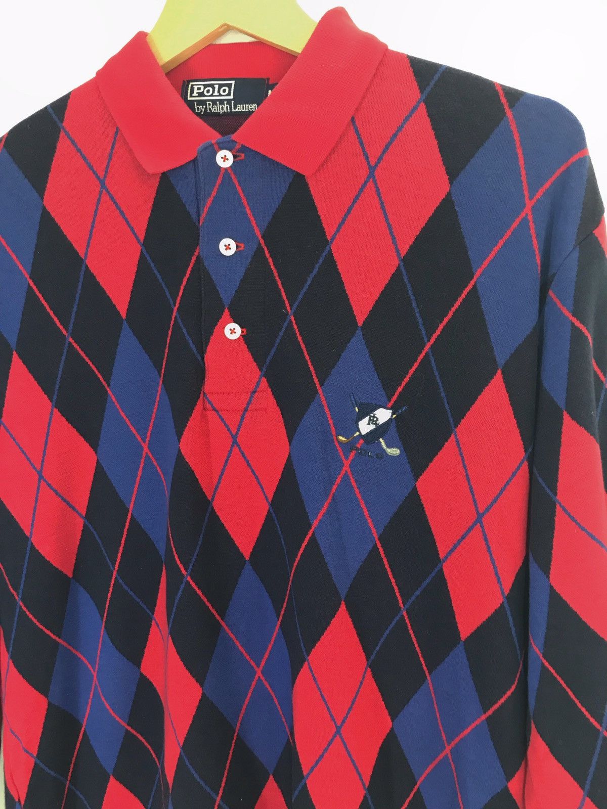 Polo Ralph Lauren Vintage 90s POLO RALPH LAUREN Diamond Multi Colour Shirt Size US M / EU 48-50 / 2 - 4 Thumbnail