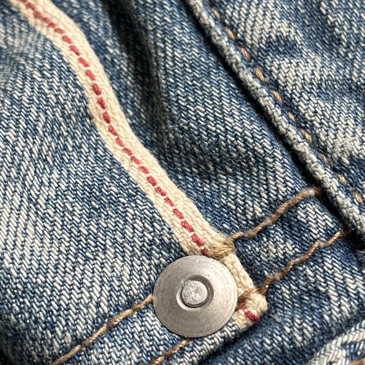 Japanese Brand GOA Redline Selvedge Denim Ripped Distressed Japan Size US 28 / EU 44 - 7 Thumbnail