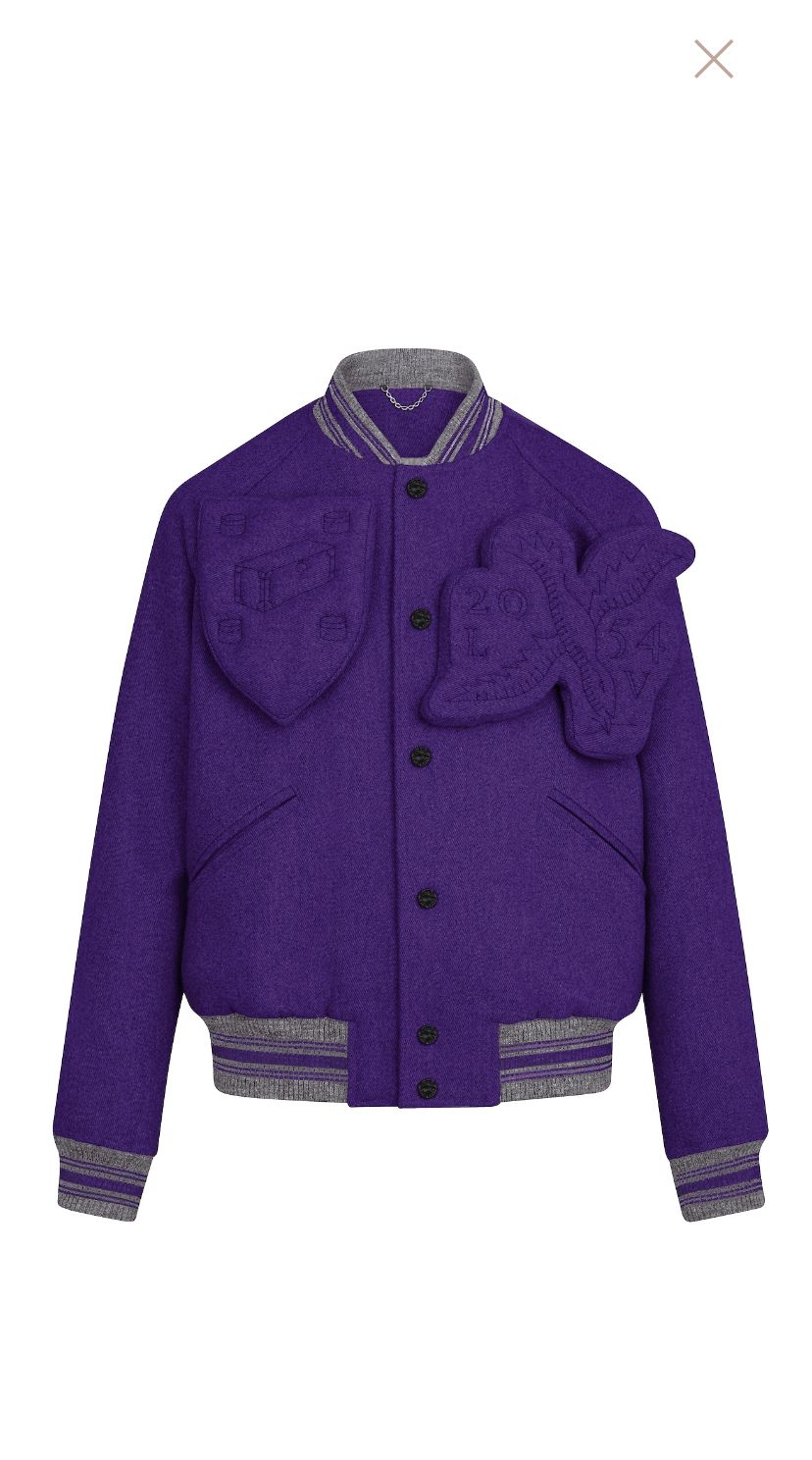 Louis Vuitton LVSE Flower Quilted Hoodie Jacket Violet Men's - SS22 - US