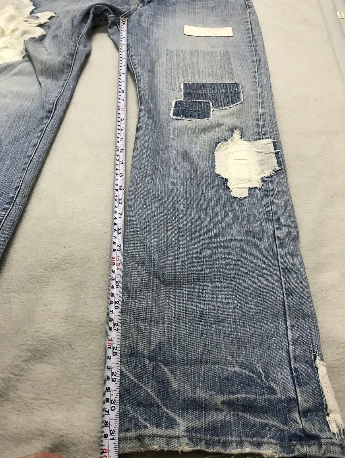 Other Japanese Brand Distressed&Pacthwork Denim Jeans Size 35-36 Size US 36 / EU 52 - 10 Thumbnail