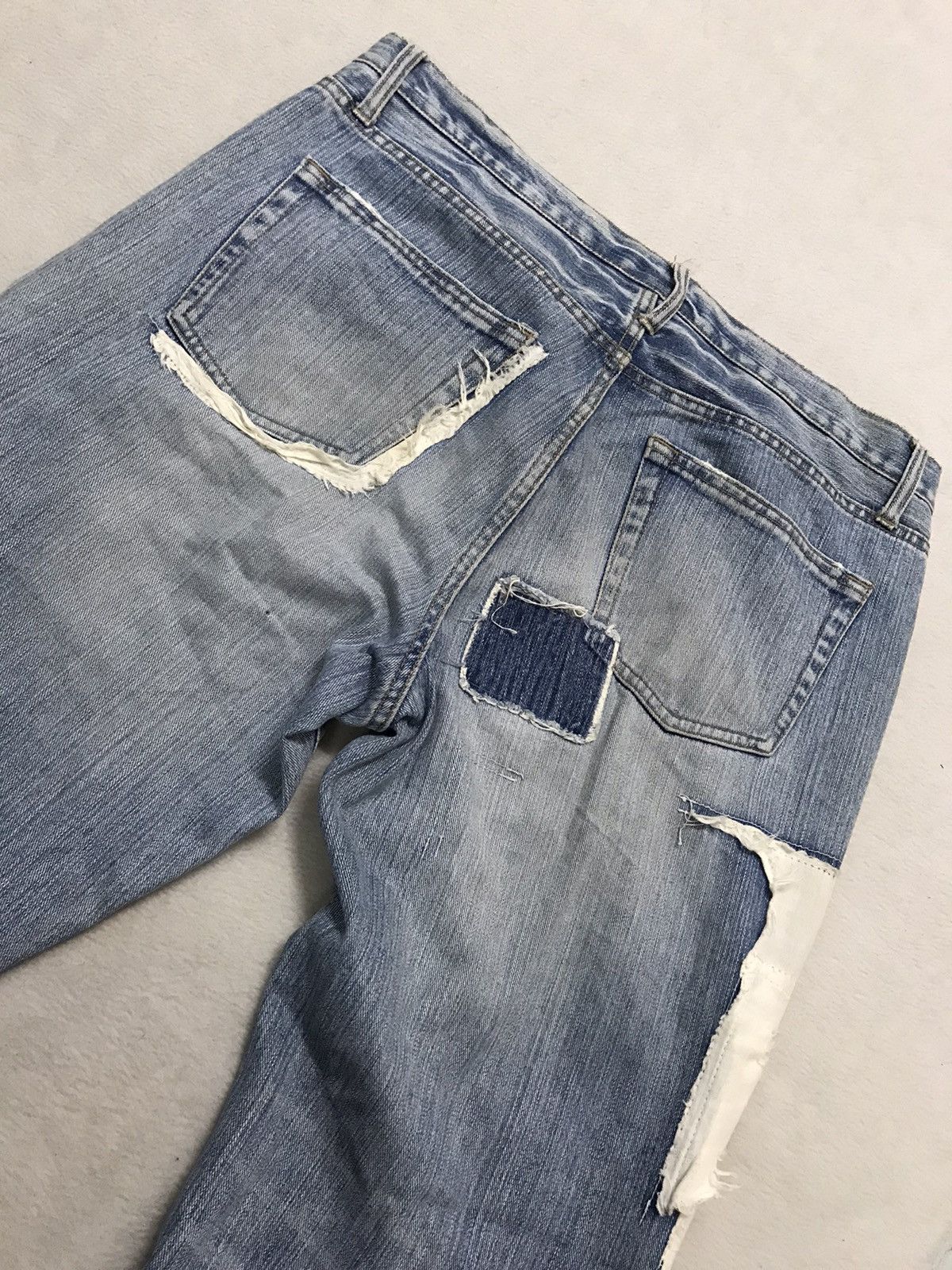 Other Japanese Brand Distressed&Pacthwork Denim Jeans Size 35-36 Size US 36 / EU 52 - 4 Thumbnail
