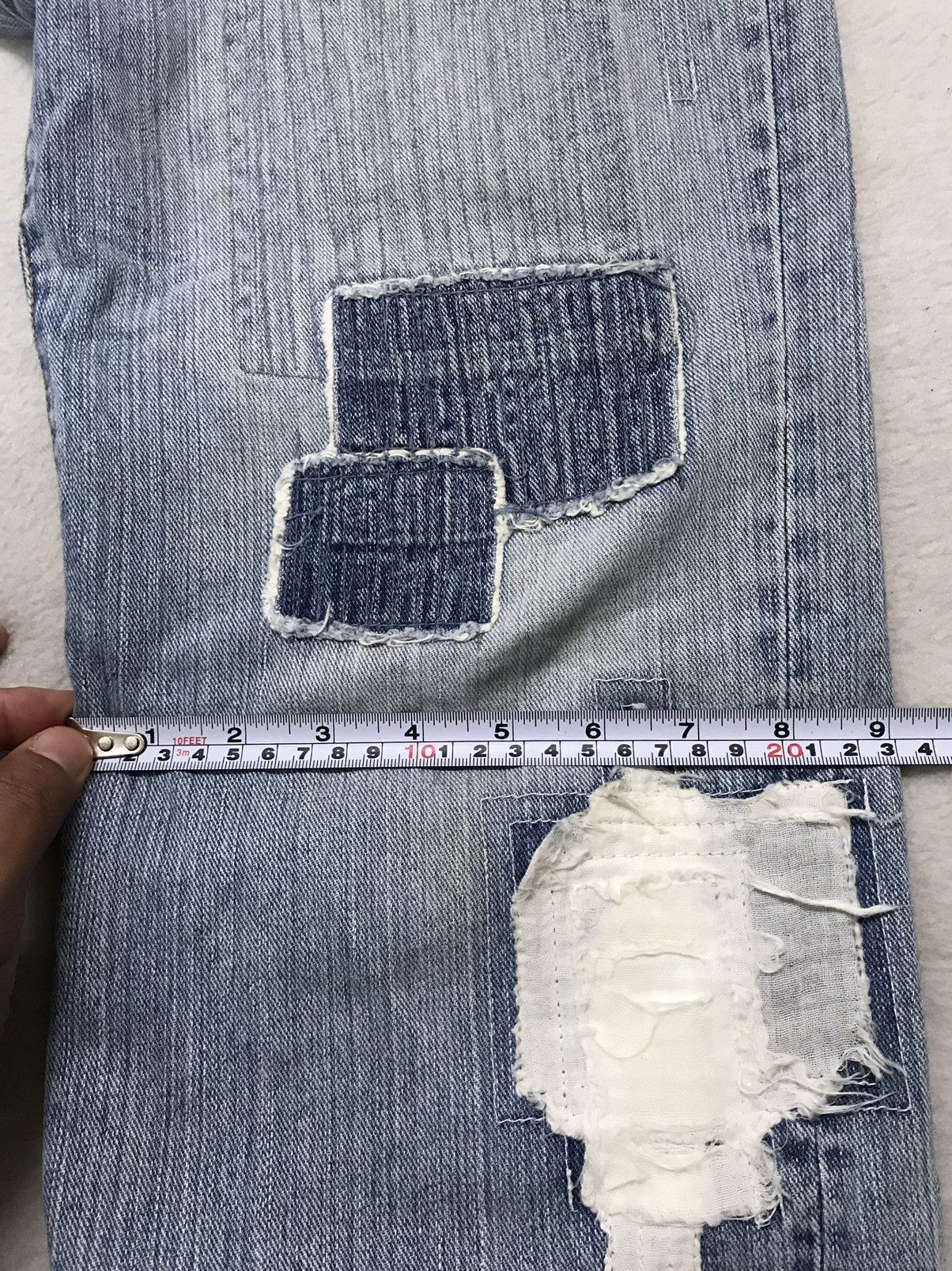 Other Japanese Brand Distressed&Pacthwork Denim Jeans Size 35-36 Size US 36 / EU 52 - 13 Thumbnail