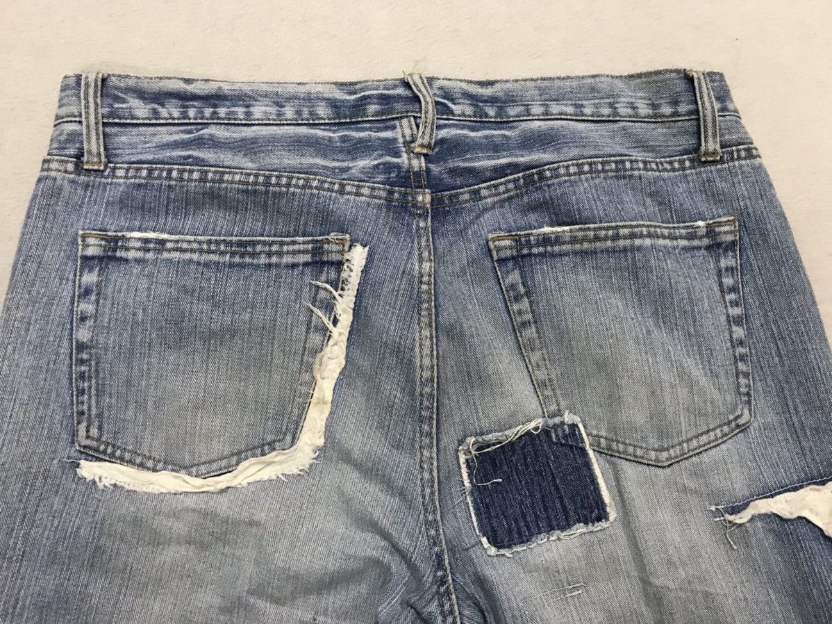 Other Japanese Brand Distressed&Pacthwork Denim Jeans Size 35-36 Size US 36 / EU 52 - 3 Thumbnail