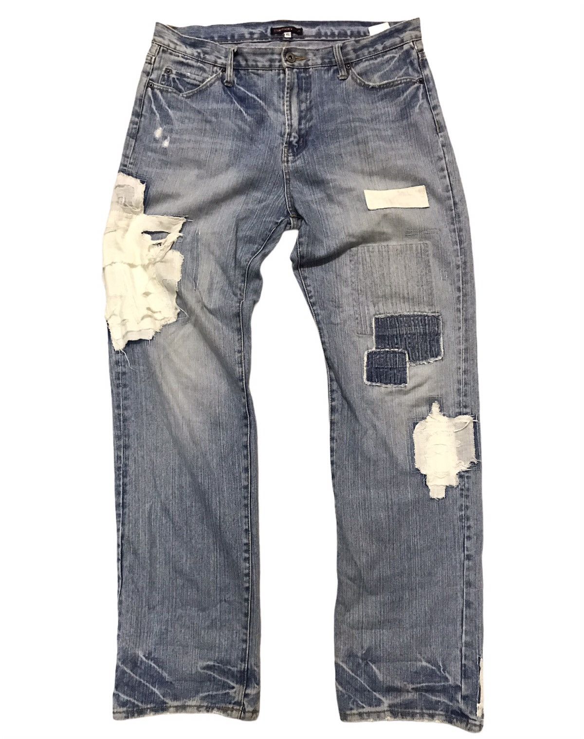 Other Japanese Brand Distressed&Pacthwork Denim Jeans Size 35-36 Size US 36 / EU 52 - 1 Thumbnail