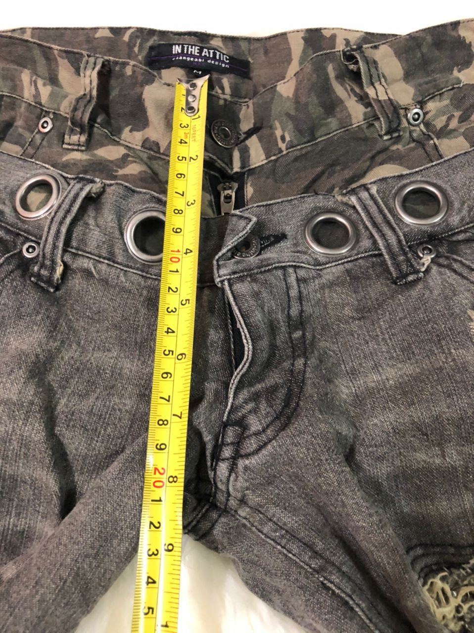 Designer Double Waist Distressed Insparational by TRAVIS SCHOTT Size US 32 / EU 48 - 10 Thumbnail