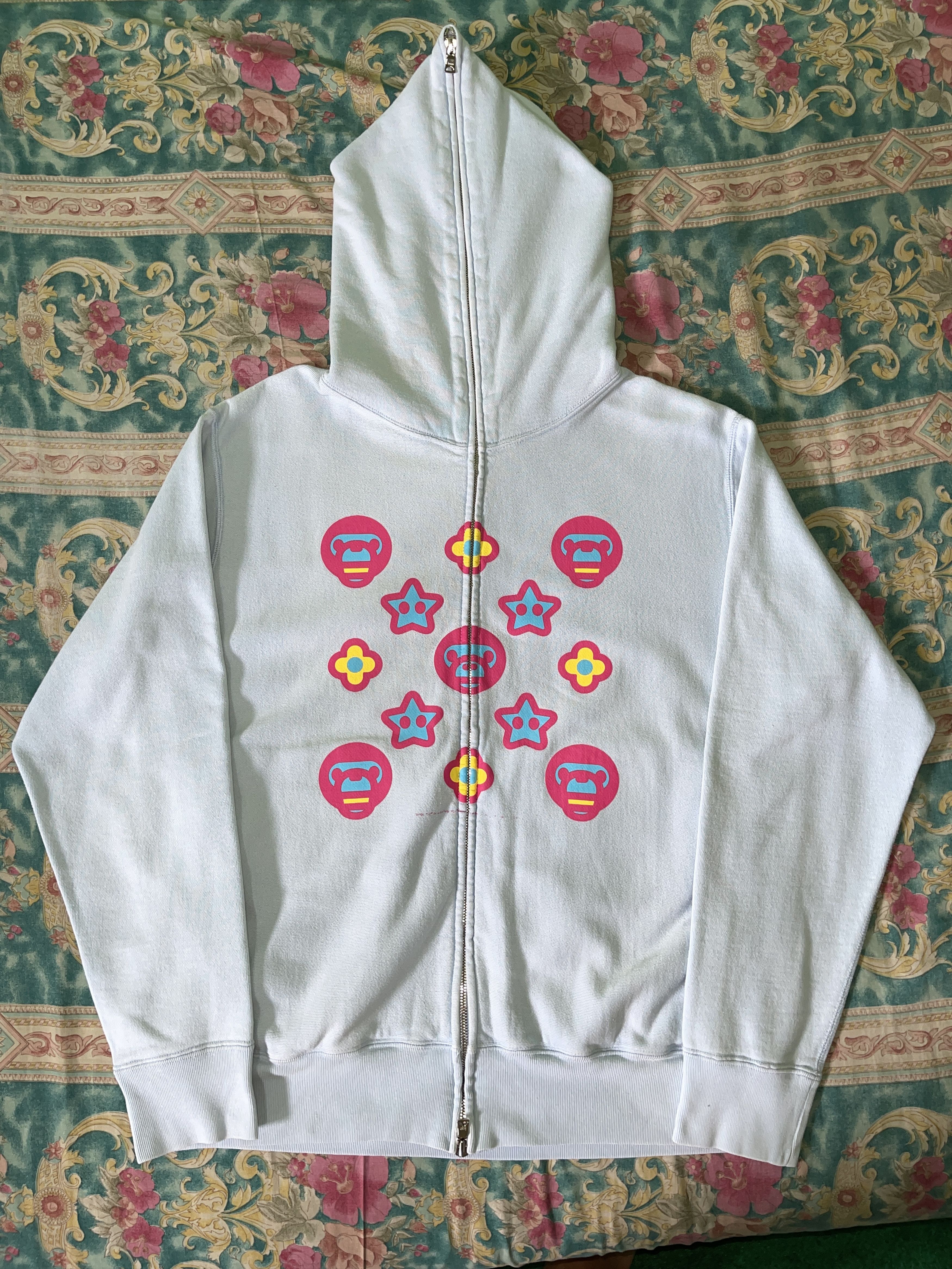 Bape Full zip Hoodie Bape Baby Milo Monogram Size US M / EU 48-50 / 2 - 2 Thumbnail