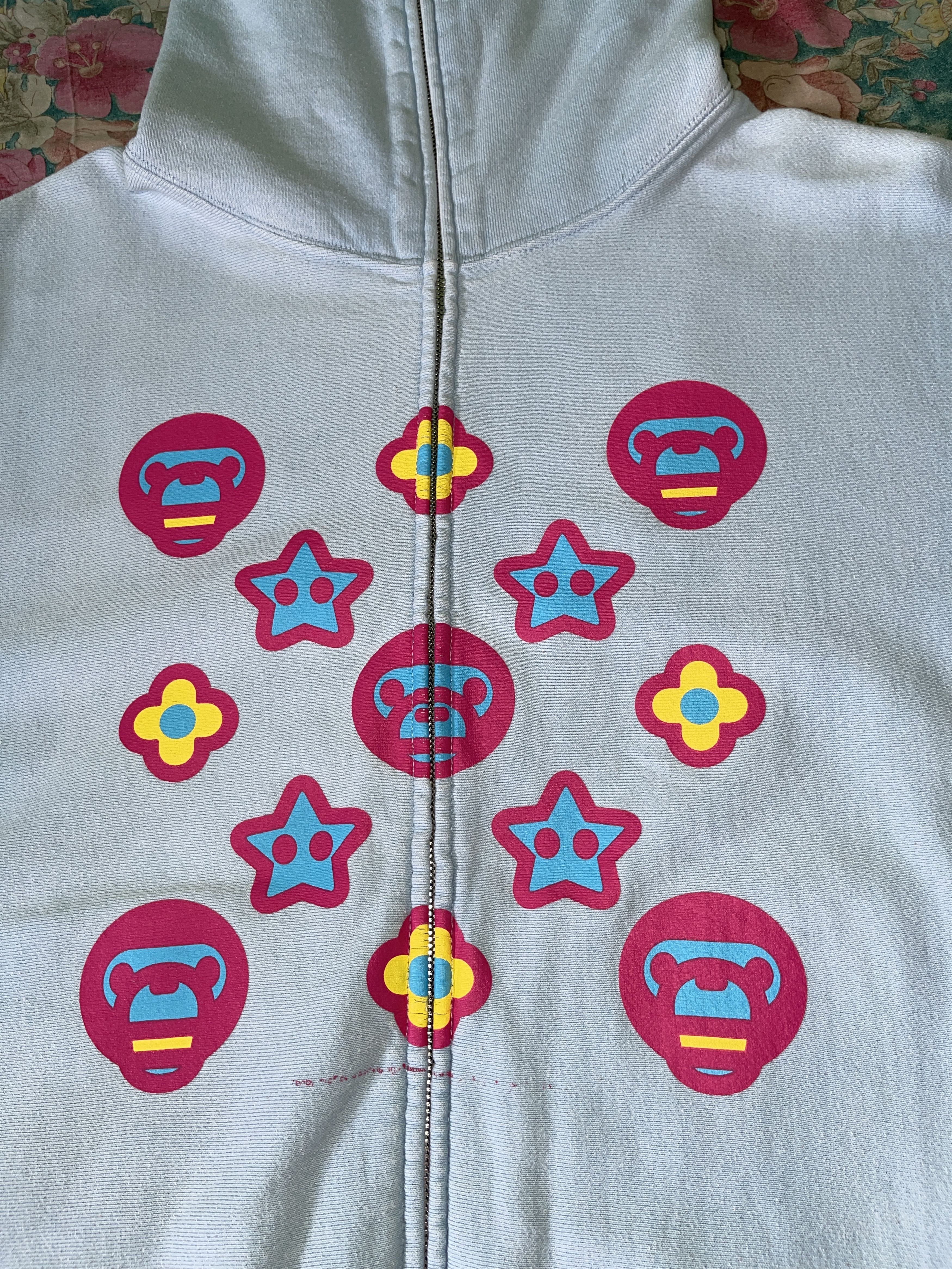 Bape Full zip Hoodie Bape Baby Milo Monogram Size US M / EU 48-50 / 2 - 7 Thumbnail
