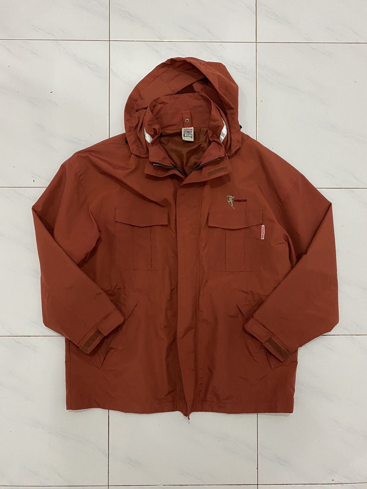 Vision Streetwear VTG Vision Streetwear Double Zipper Hoodie Jacket Size US L / EU 52-54 / 3 - 6 Thumbnail