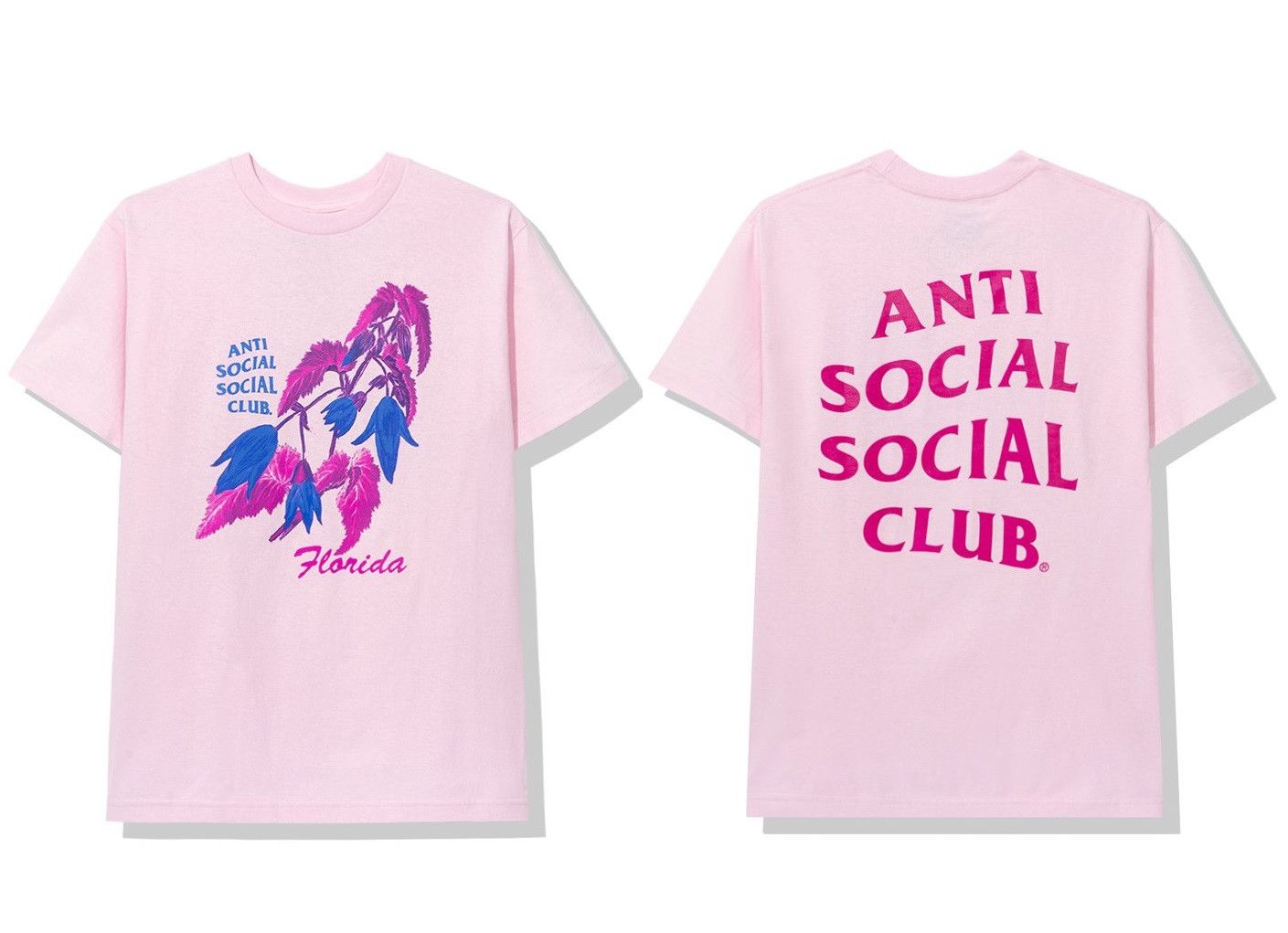 Anti Social Social Club DS ASSC Florida Pink Tee BAPE Kith KAWS FTP FOG CDG PALACE Size US S / EU 44-46 / 1 - 1 Thumbnail
