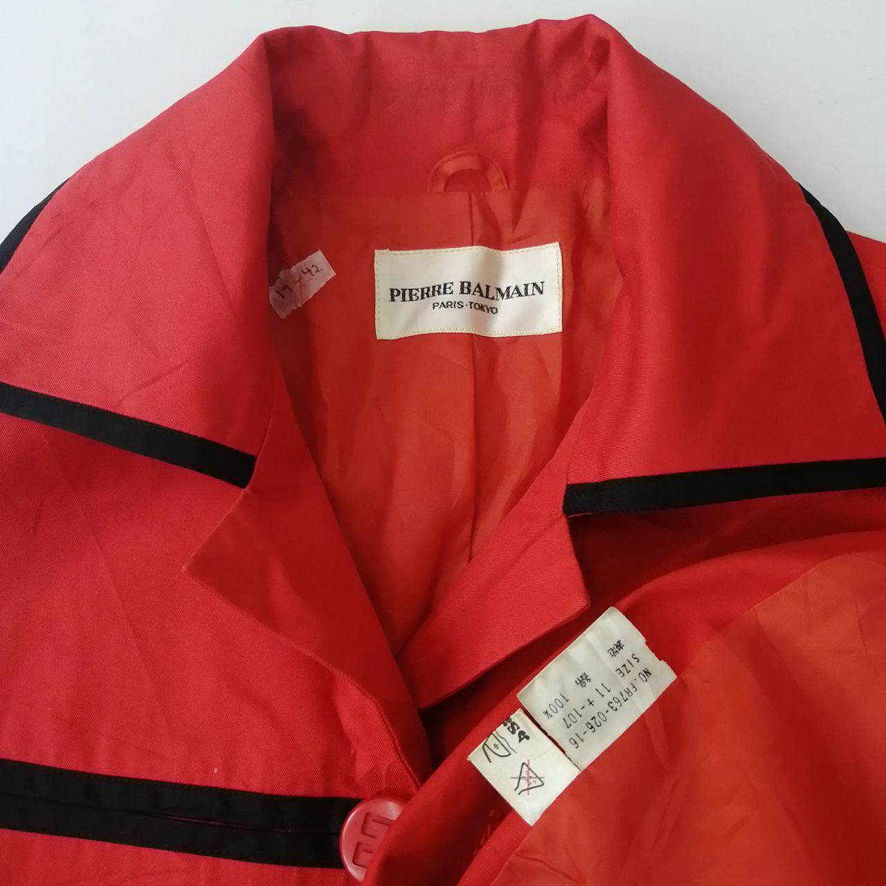 Pierre Cardin Vintage Pierre Cardin Long Red Jacket Nice Design Size M / US 6-8 / IT 42-44 - 5 Thumbnail