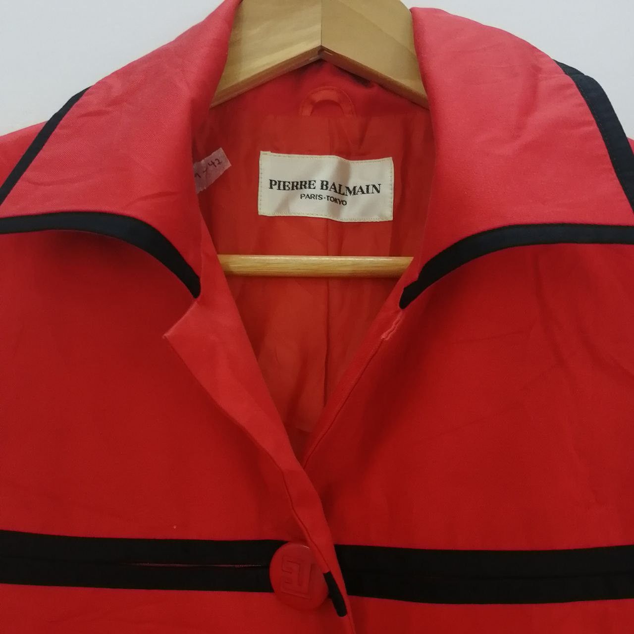 Pierre Cardin Vintage Pierre Cardin Long Red Jacket Nice Design Size M / US 6-8 / IT 42-44 - 3 Thumbnail