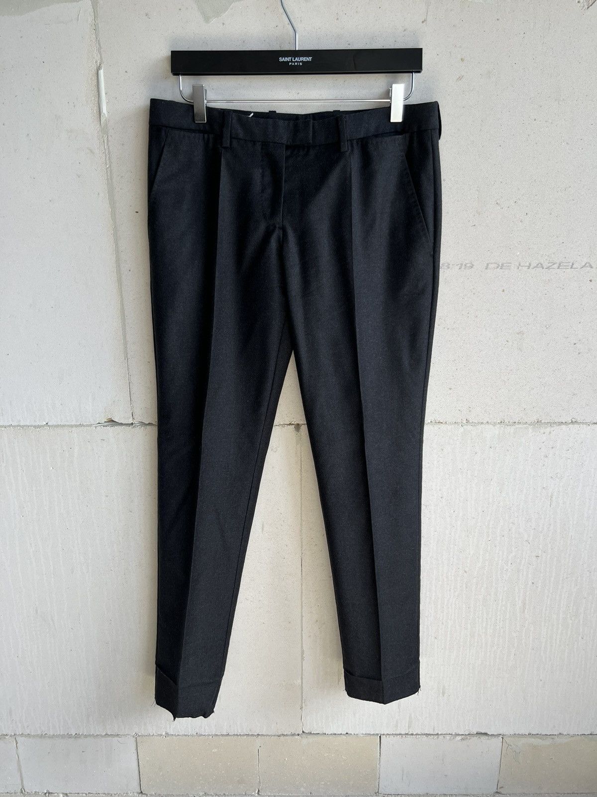Maison Margiela virgin wool trousers grey