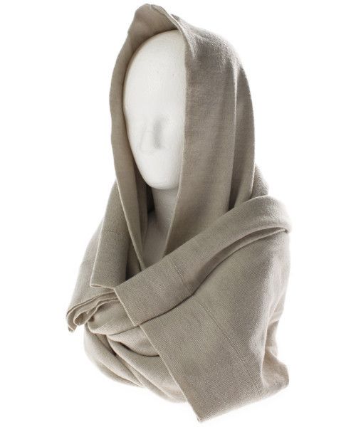 Pre-owned Maison Margiela Martin Margiela 2005aw White Label Cape/hooded Scarf In Beige